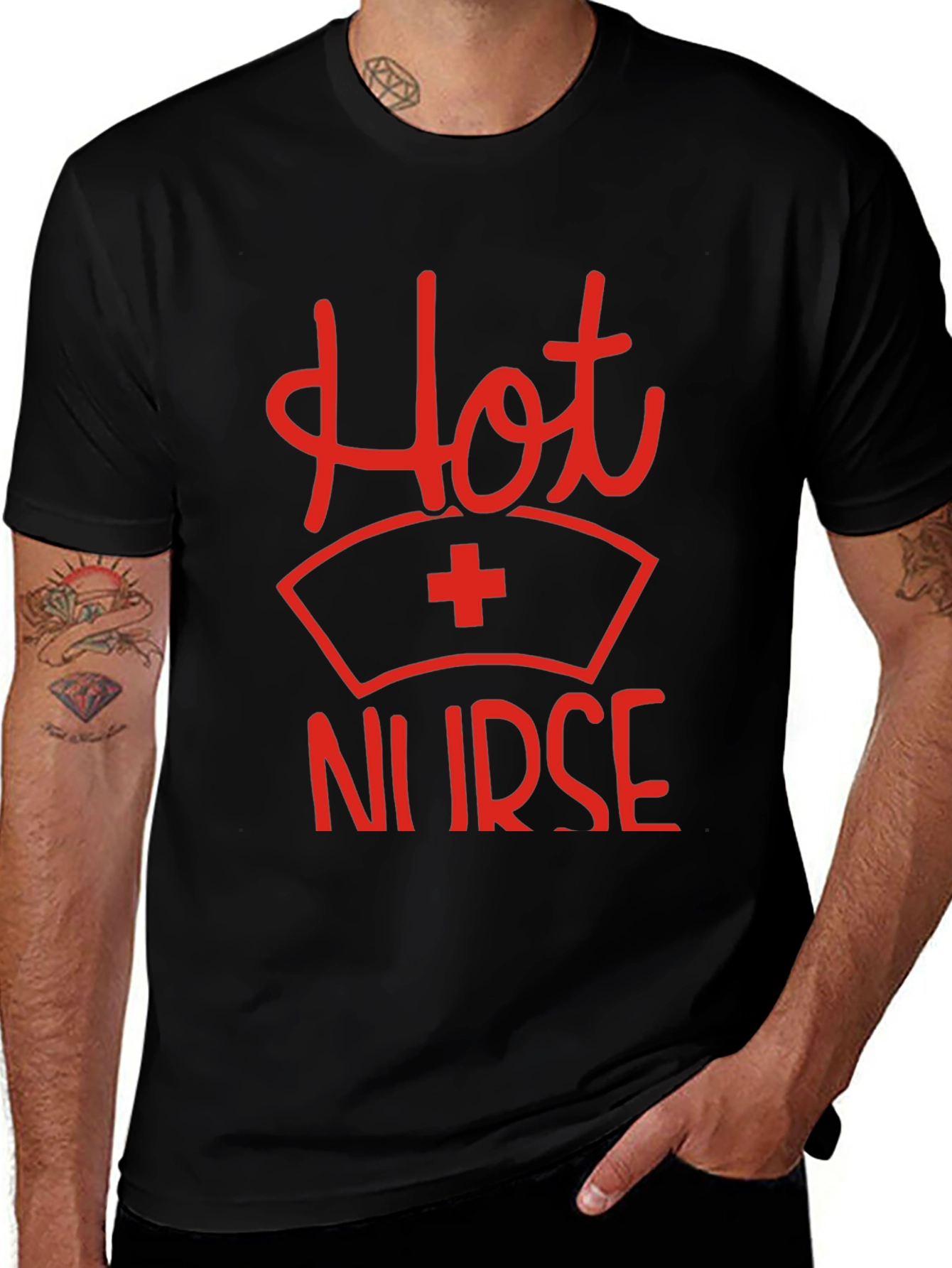 Hot Nurse Graphic Tee - Novelty Medical T-Shirt