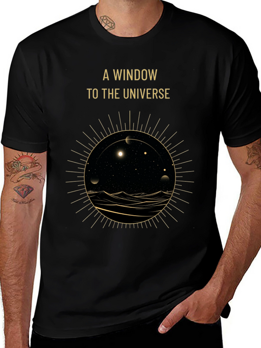 A Window to the Universe Graphic Tee - Black