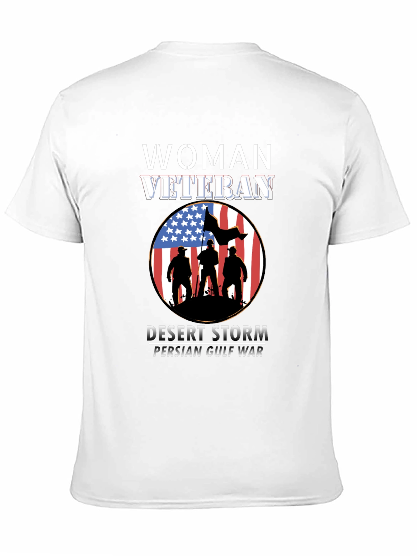 Woman Veteran Desert Storm T-Shirt