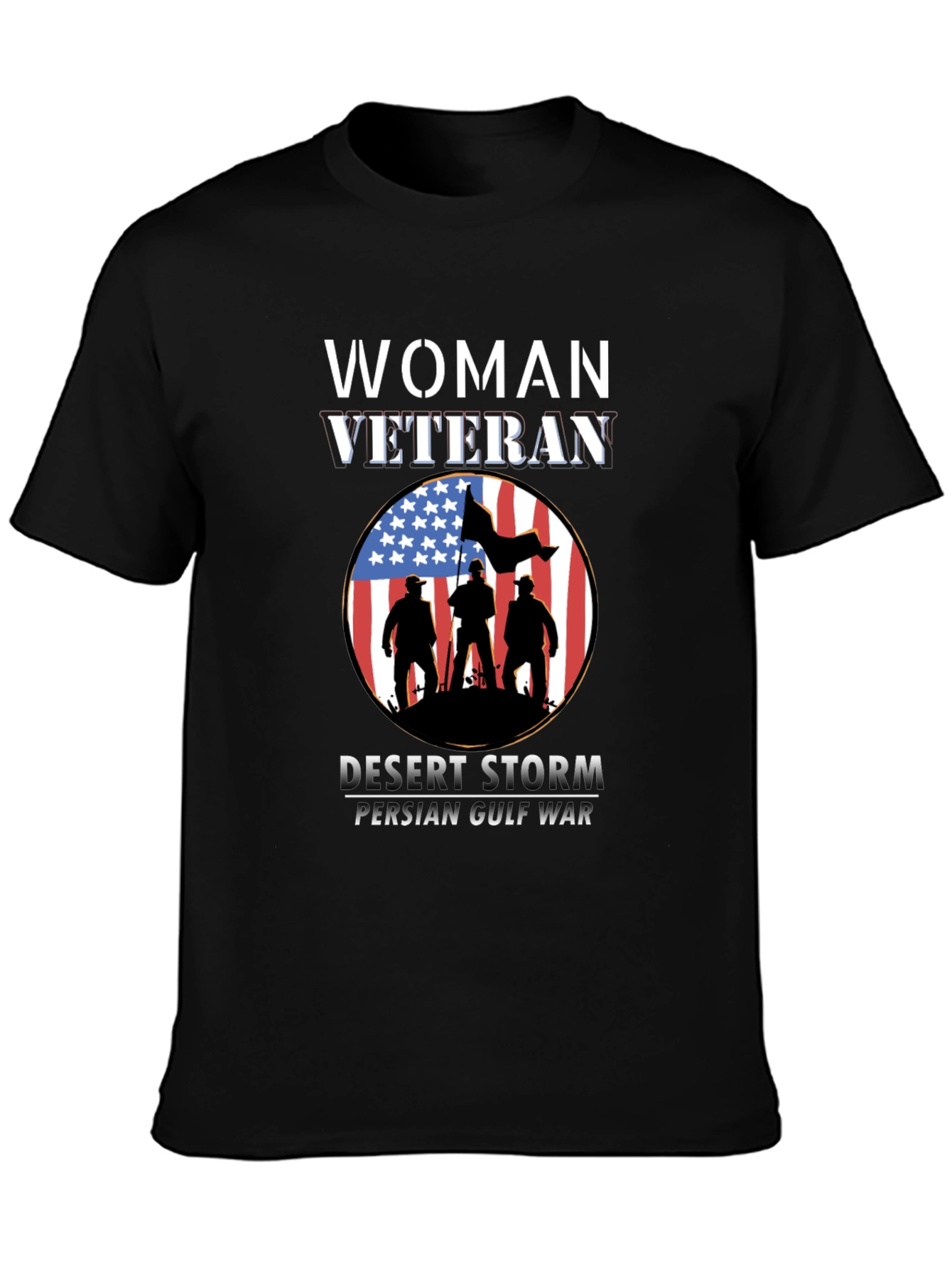 Woman Veteran Desert Storm T-Shirt
