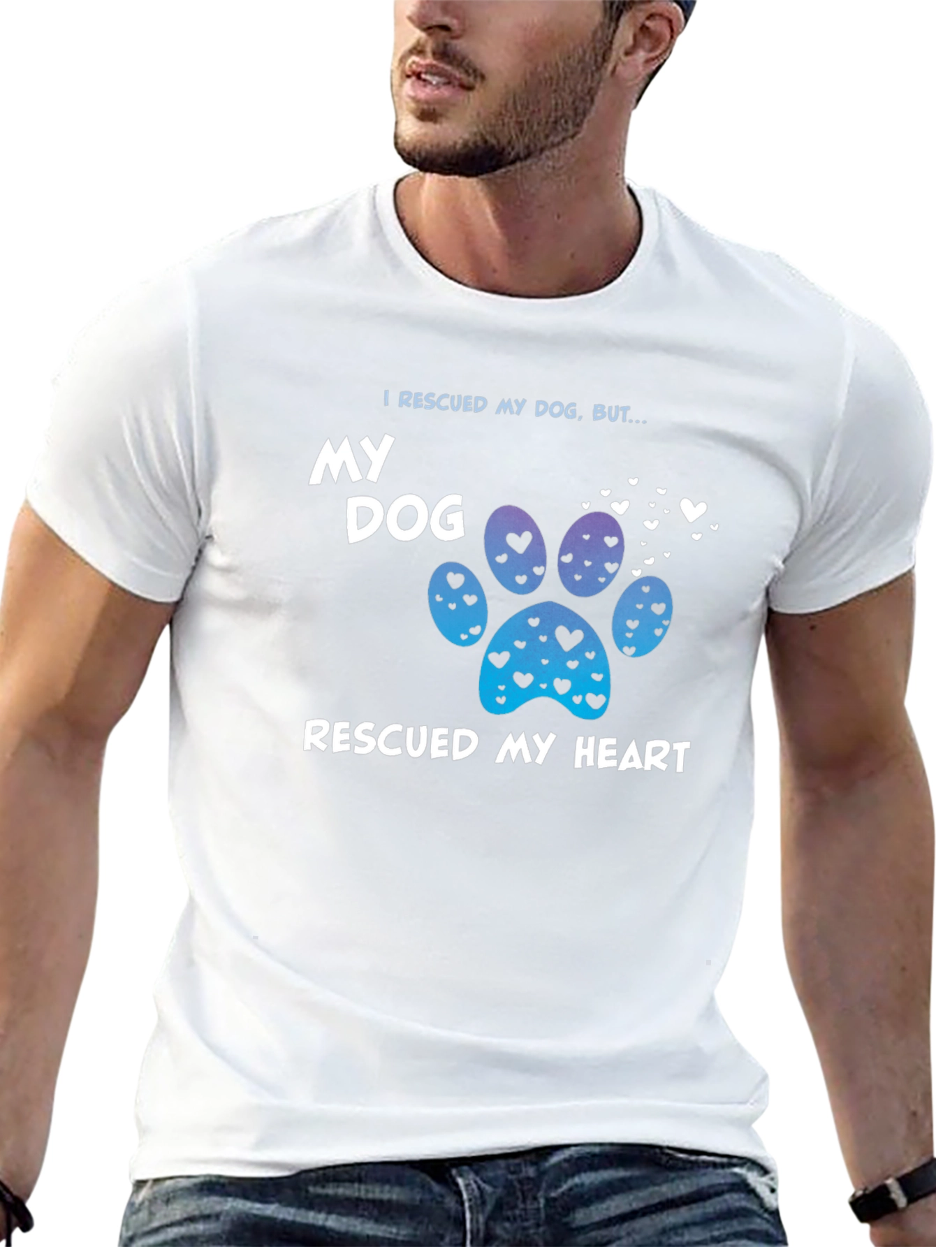 Rescued Dog Rescued Heart T-Shirt