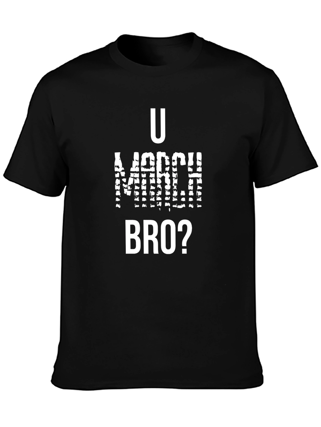 U Mad Bro? Graphic Tee - Black Cotton T-Shirt