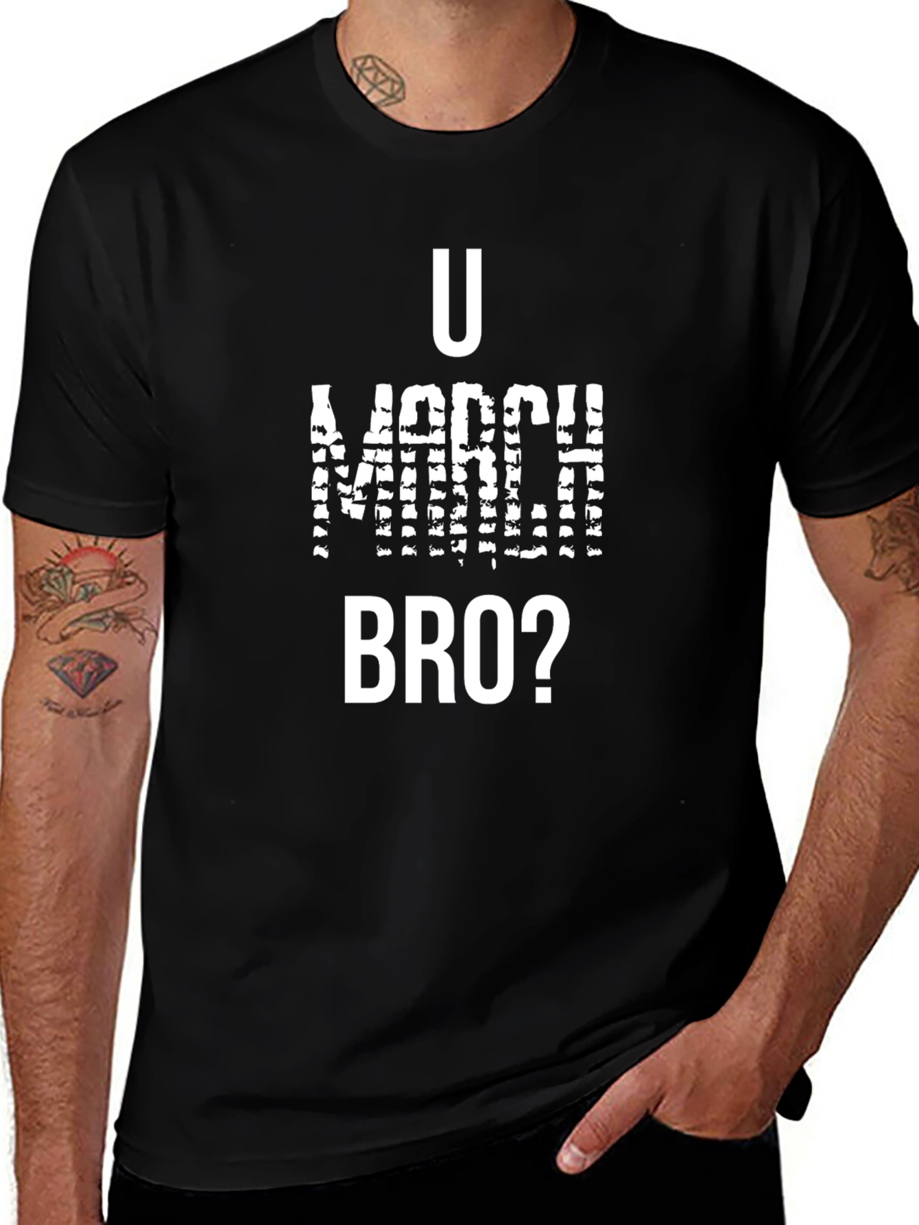 U Mad Bro? Graphic Tee - Black Cotton T-Shirt