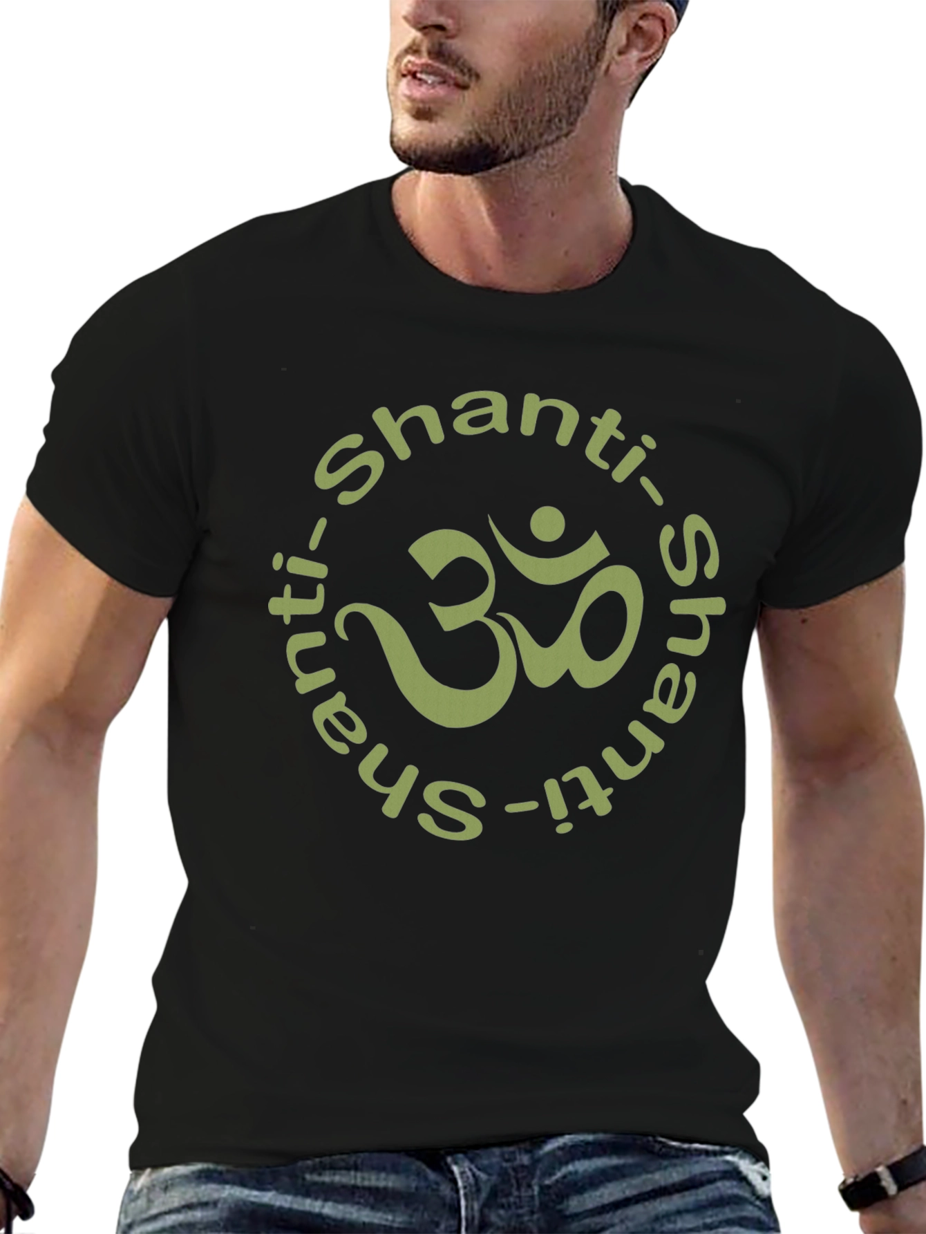 Shanti Om Symbol T-Shirt - Black