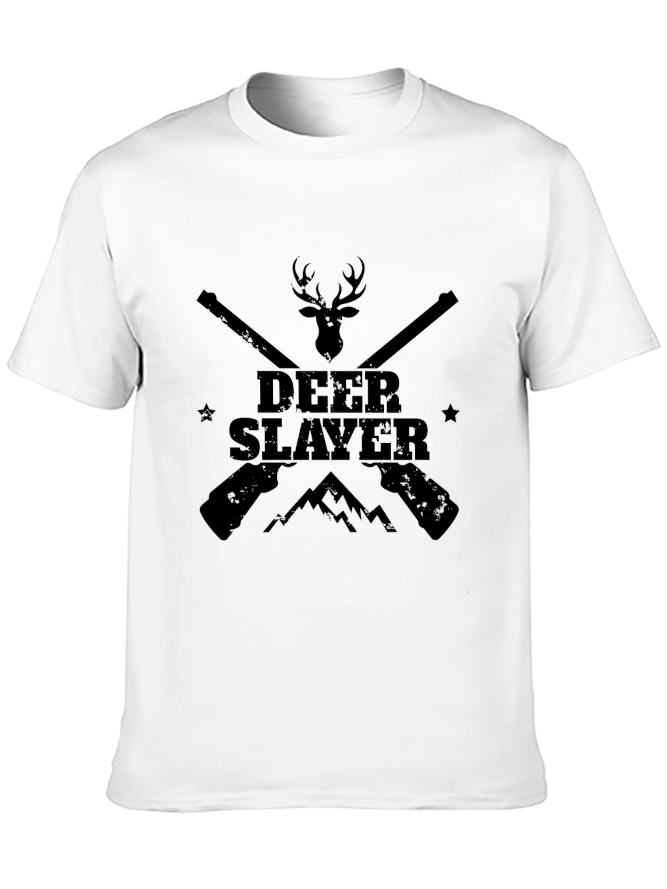 Deer Slayer Graphic Tee - Black