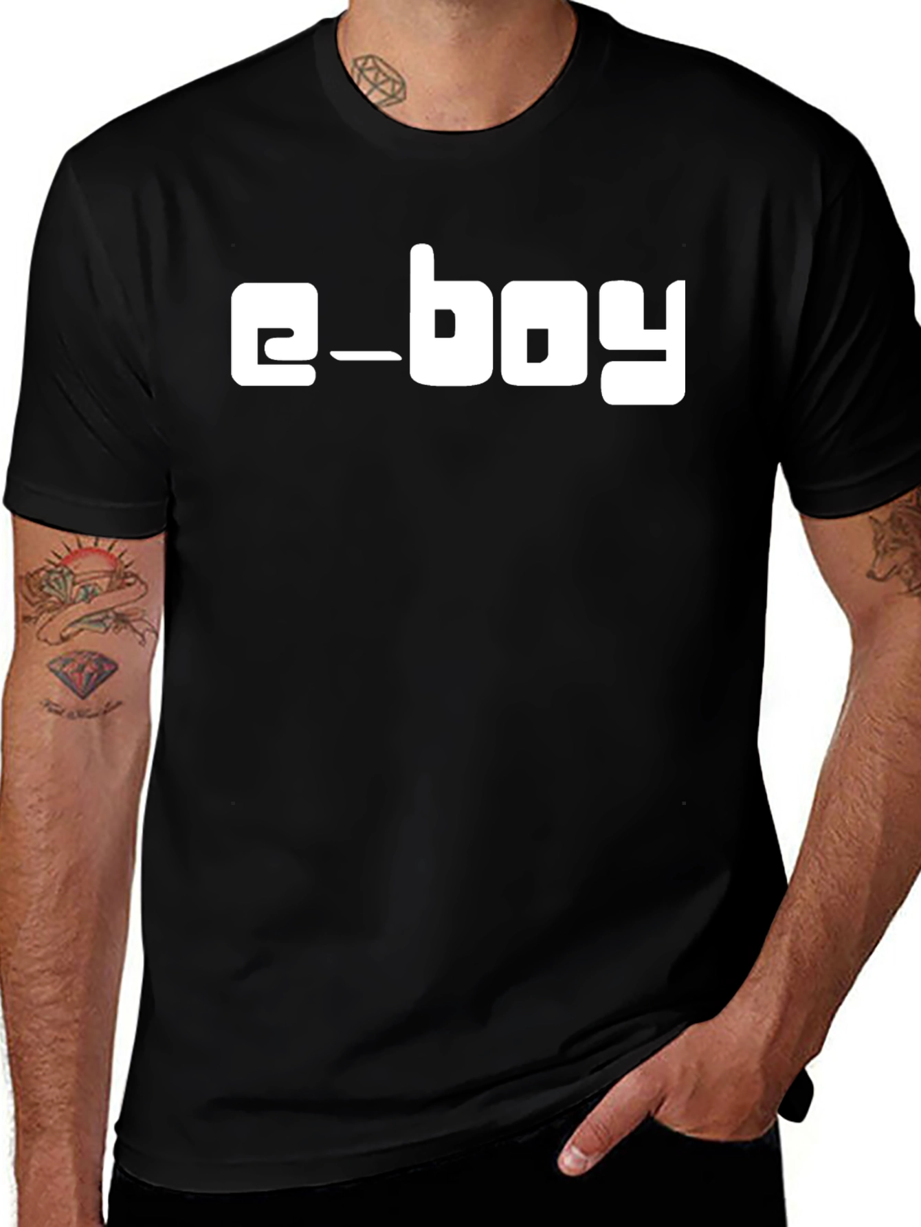 E-boy Black Graphic Tee