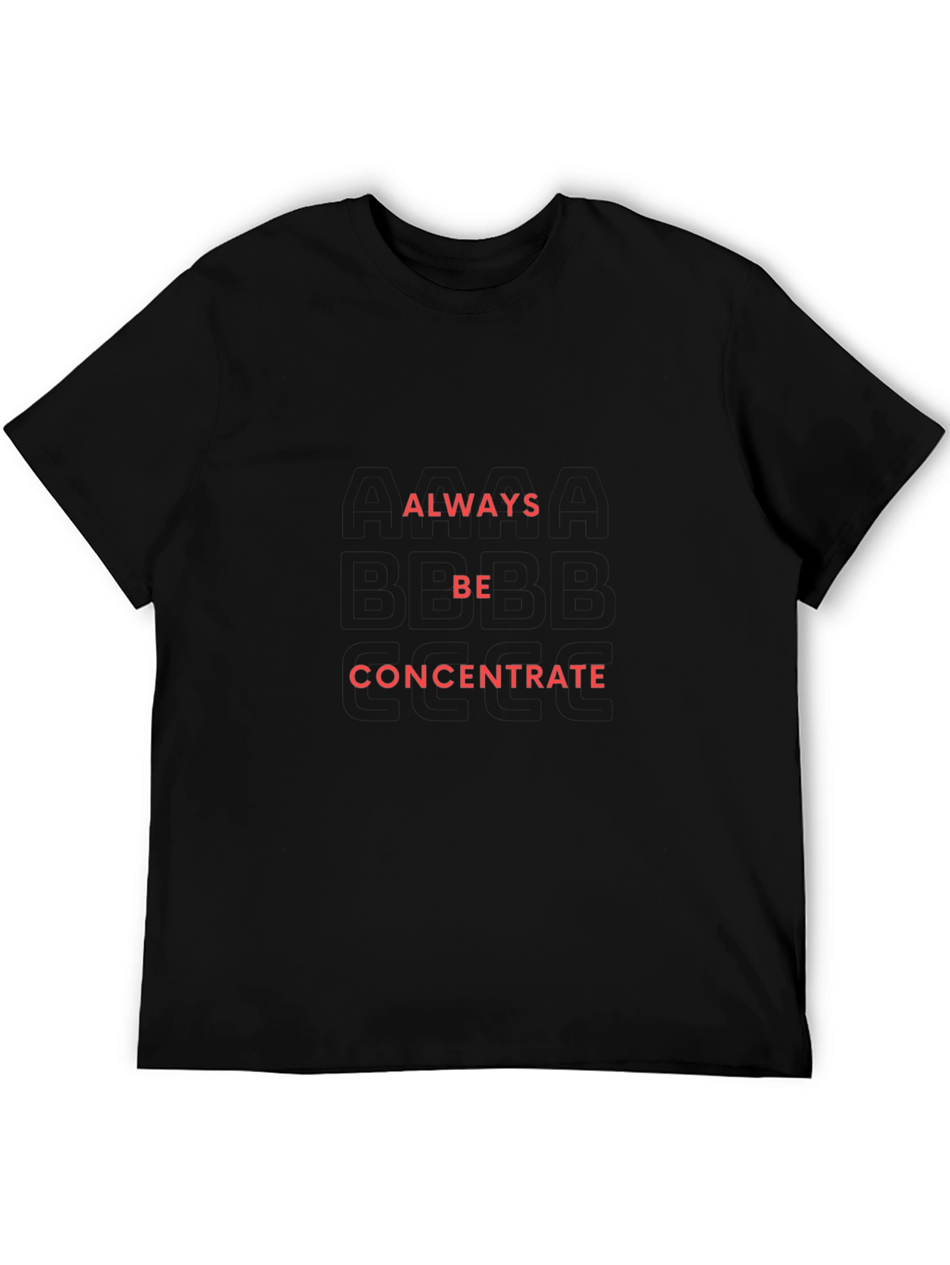 Always Be Concentrate Graphic Tee - Black