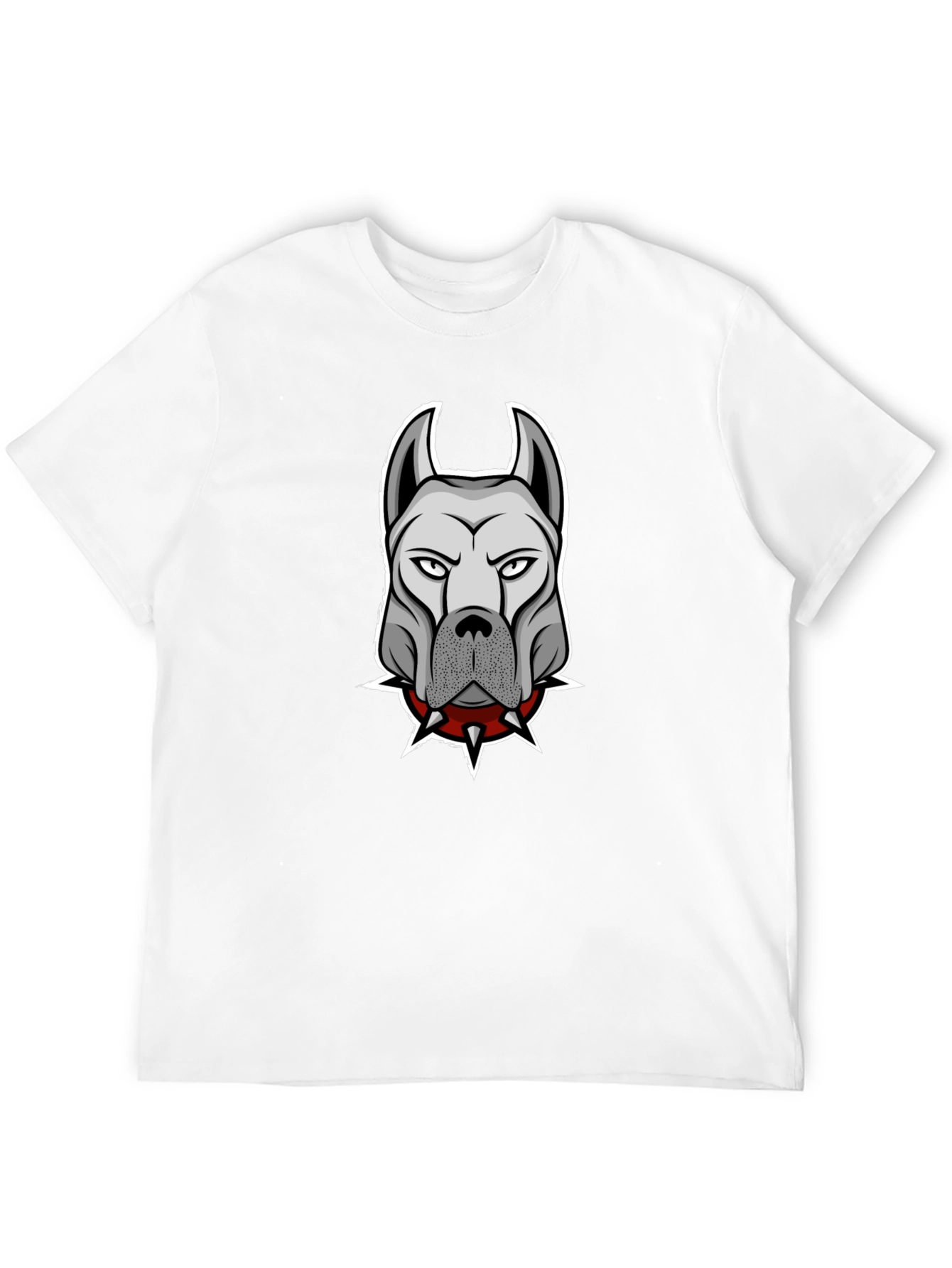 Mens Black T-Shirt with Dog Graphic