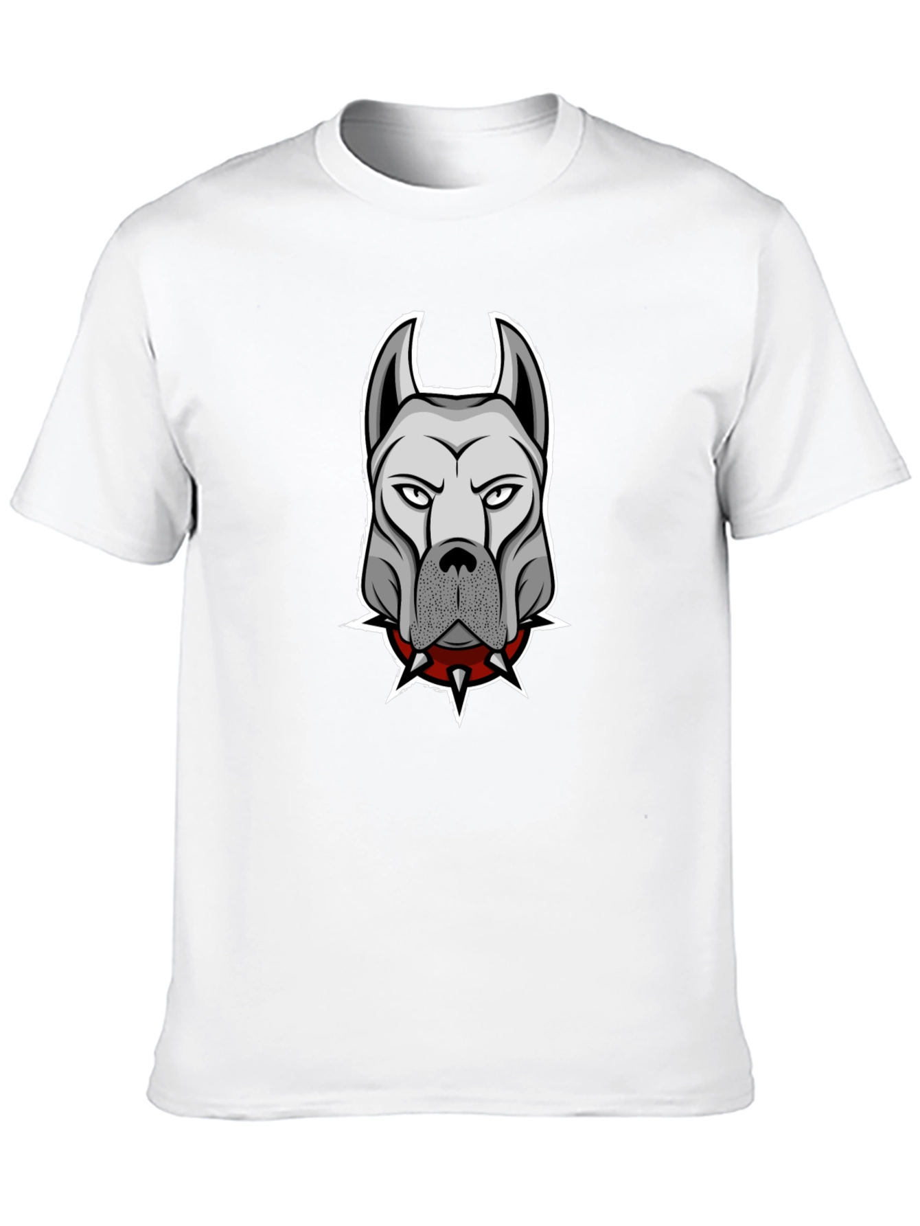 Mens Black T-Shirt with Dog Graphic