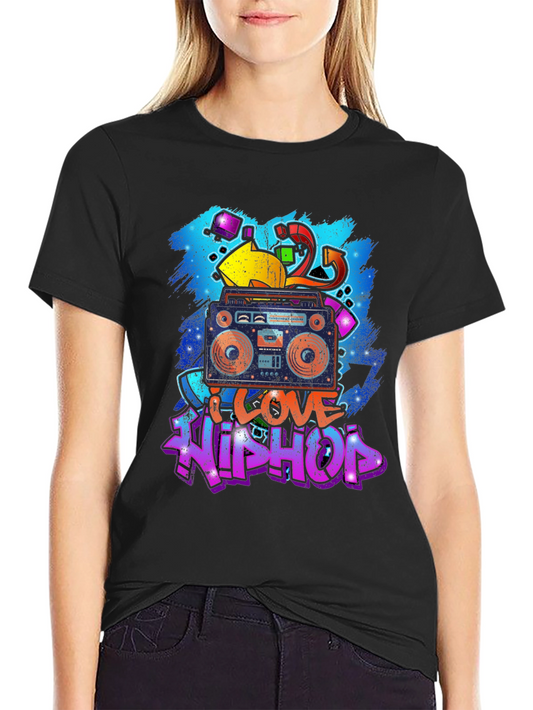 I Love Hip Hop Black T-Shirt