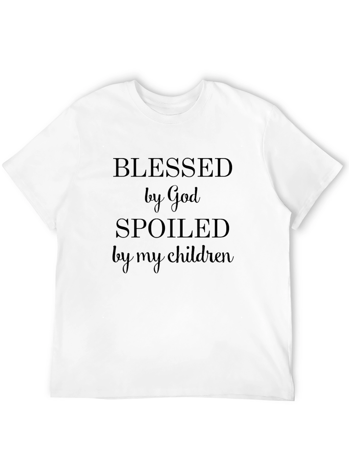 Blessed by God Spoiled by my Children Tee