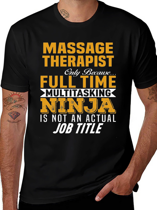 Massage Therapist Ninja T-Shirt
