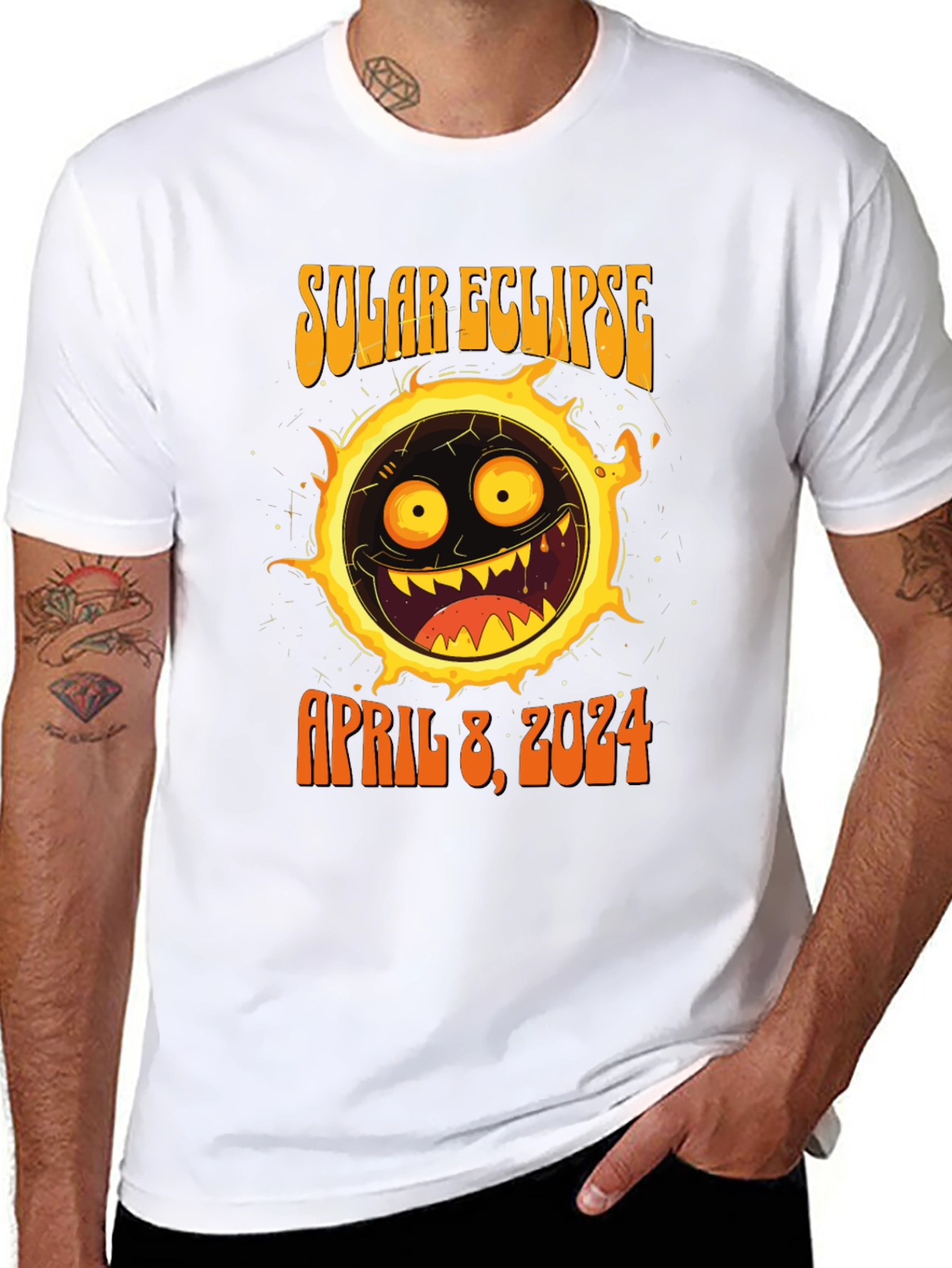 Solar Eclipse April 8 2024 Graphic T-Shirt