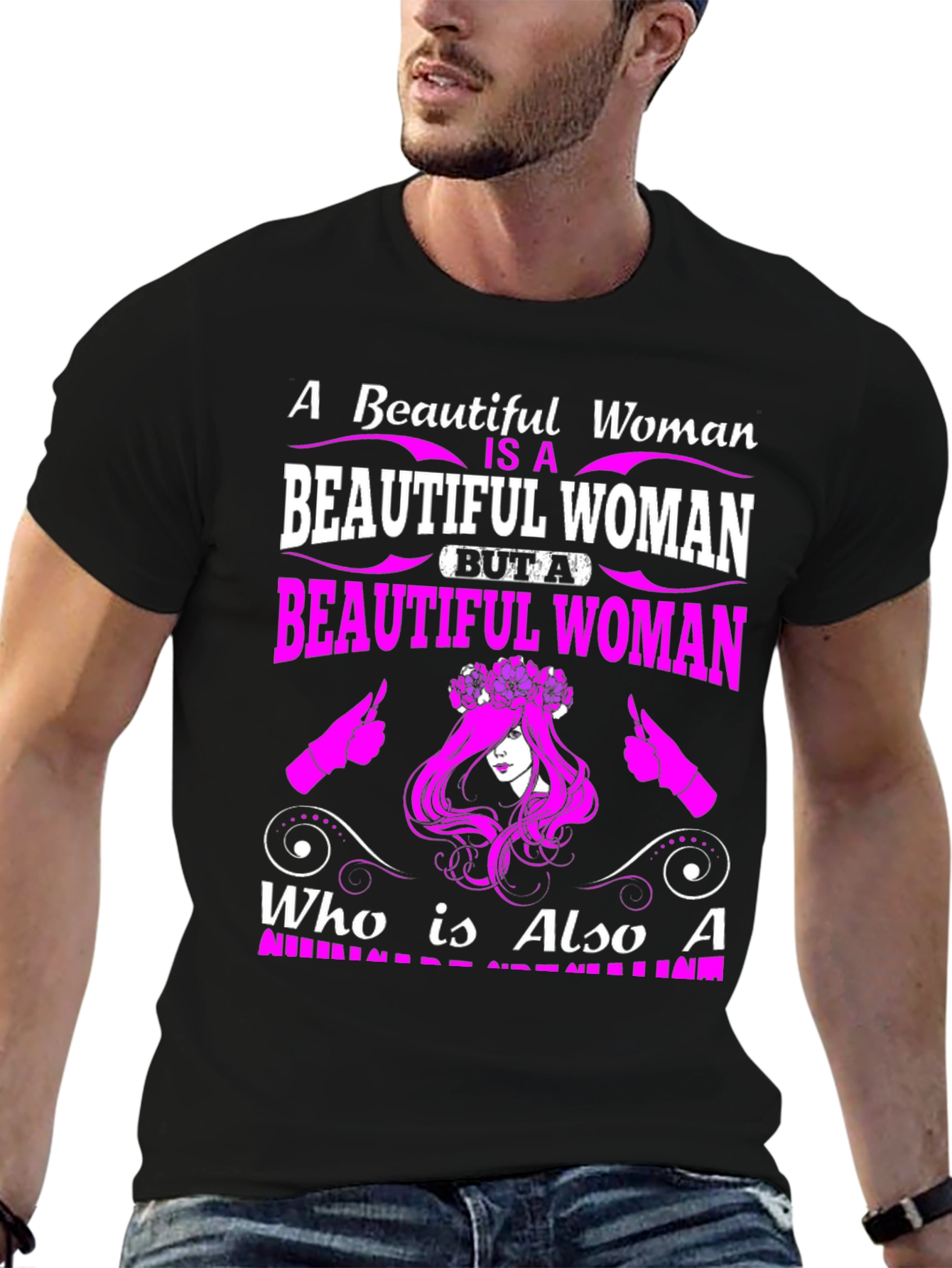 Beautiful Woman Graphic Tee - Premium Quality
