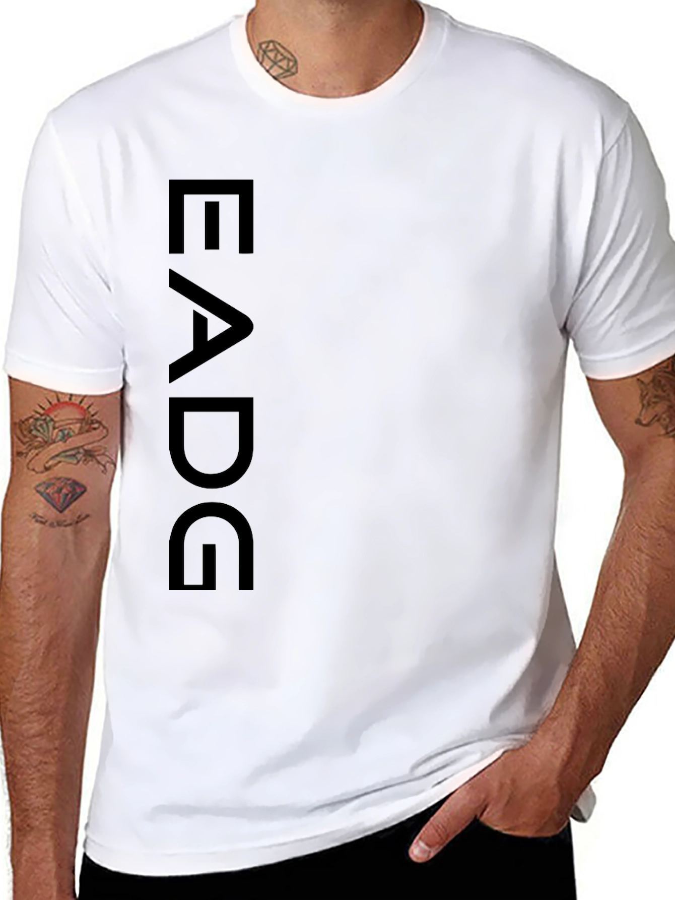 EADG Graphic Print Black T-Shirt