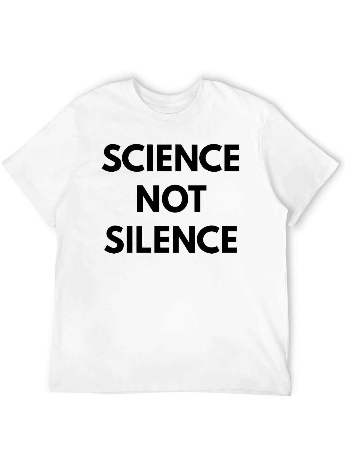 Science Not Silence Black T-Shirt
