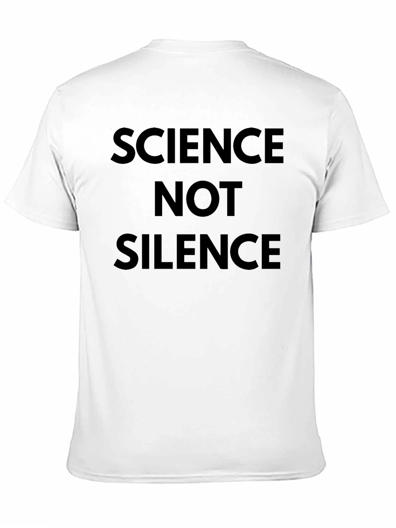 Science Not Silence Black T-Shirt