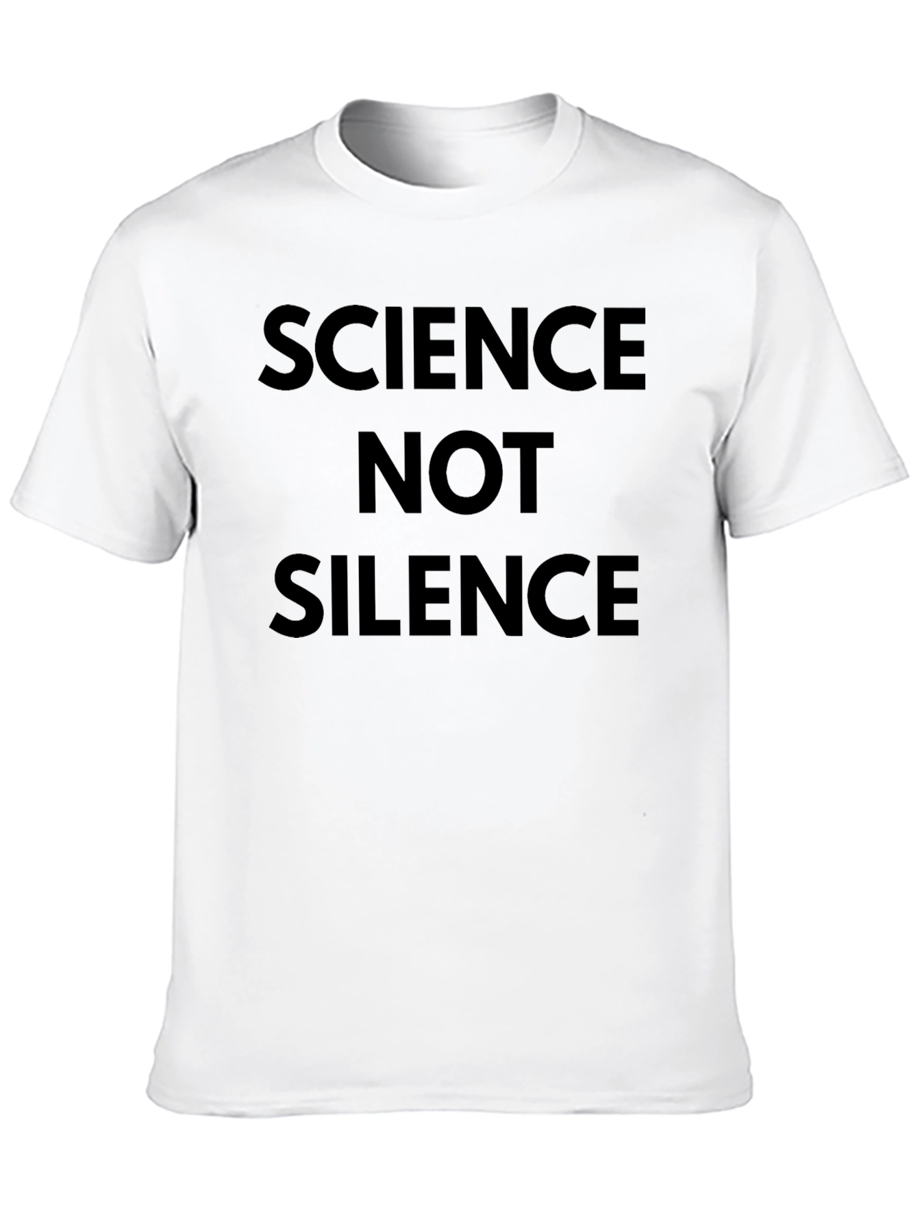 Science Not Silence Black T-Shirt