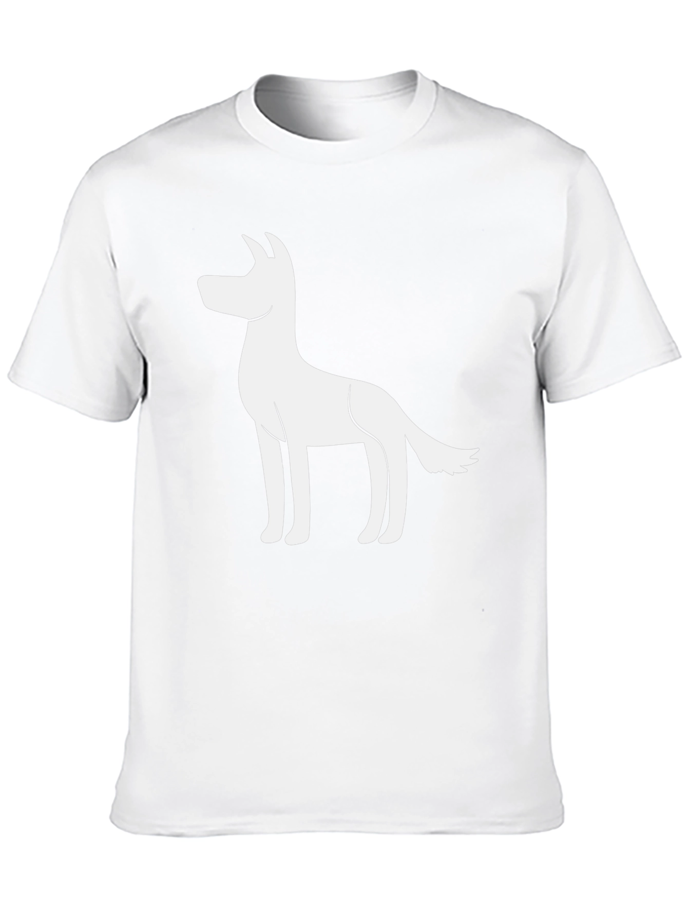 Dog Graphic T-Shirt - Black Cotton Blend Tee