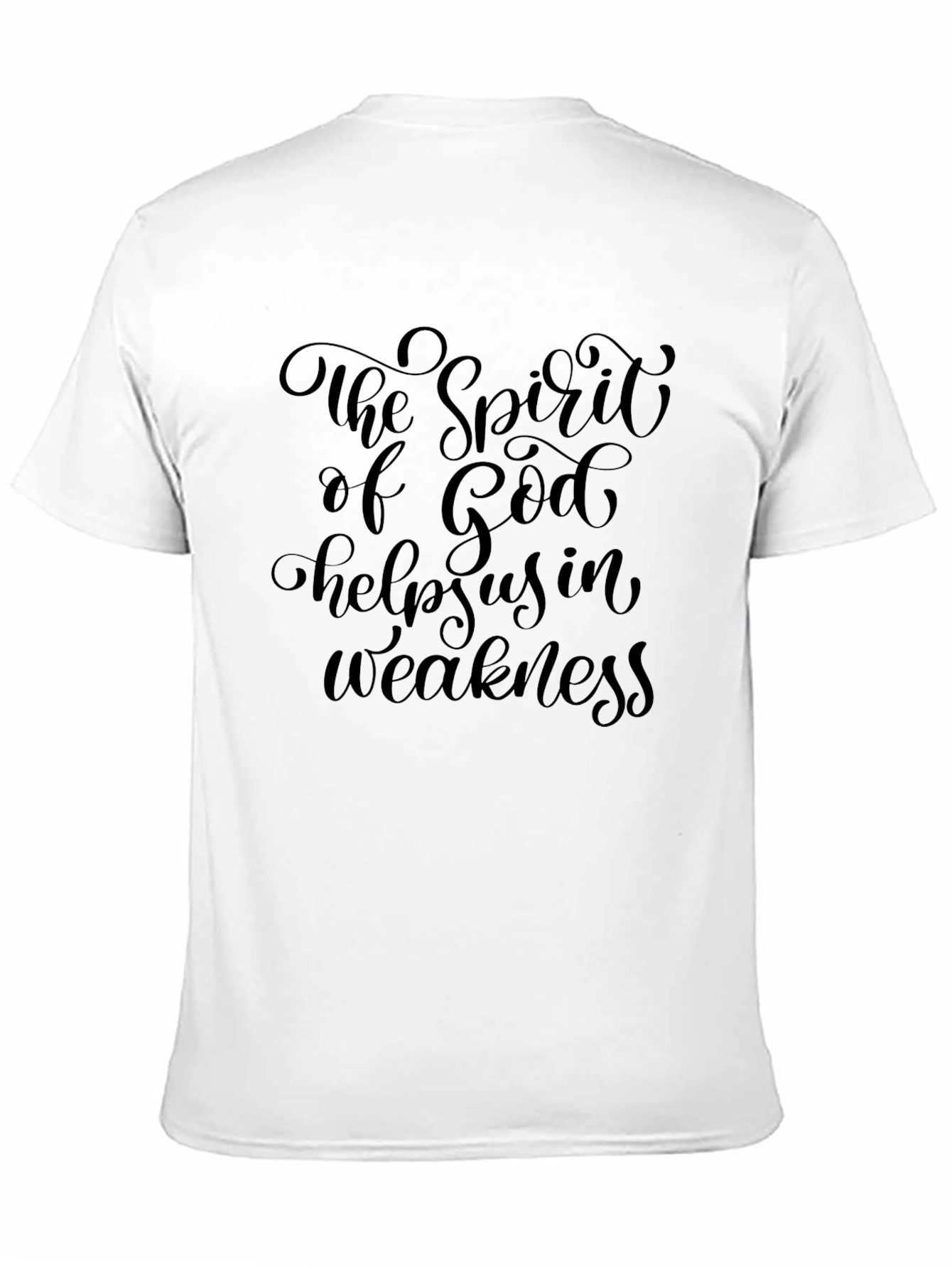 Faith Inspired Tee: Spirit of God Helps Us