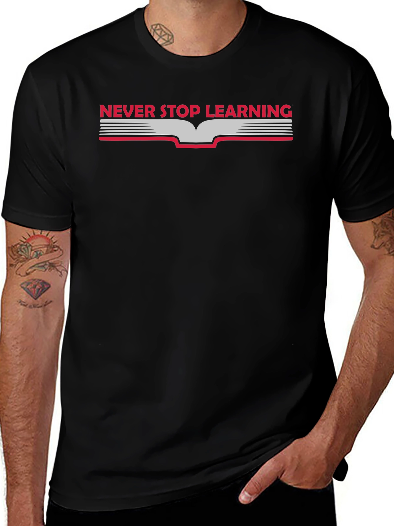 Never Stop Learning Graphic T-Shirt