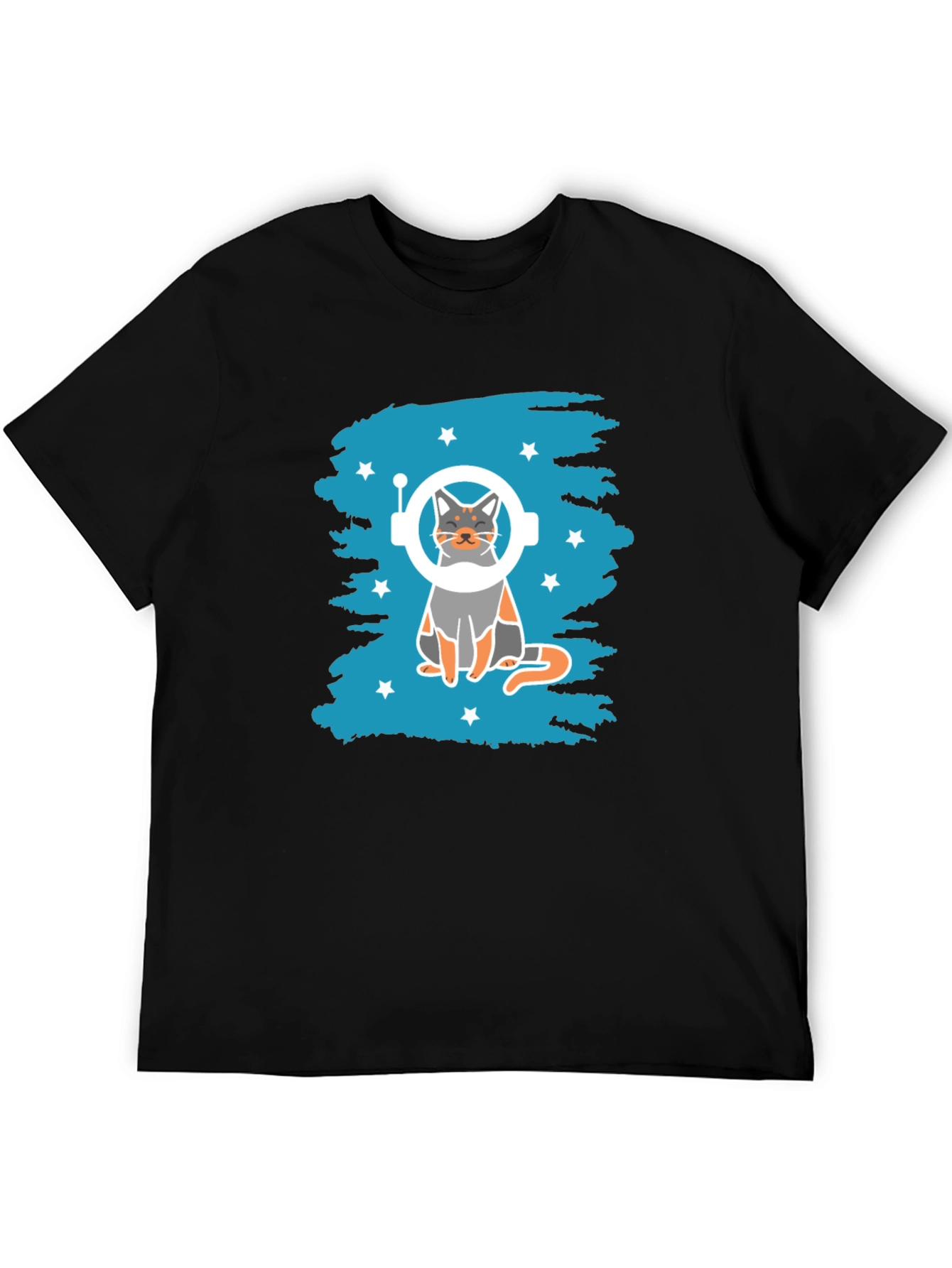 Astronaut Cat Graphic T-Shirt - Space Kitty Tee