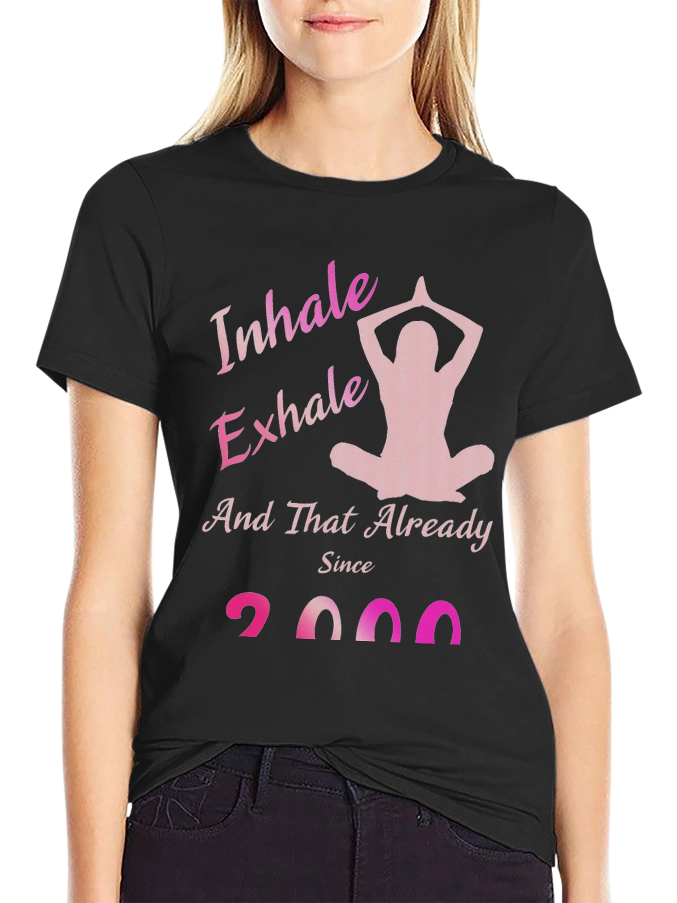 Inhale Exhale Yoga Pose T-Shirt - Since 2000
