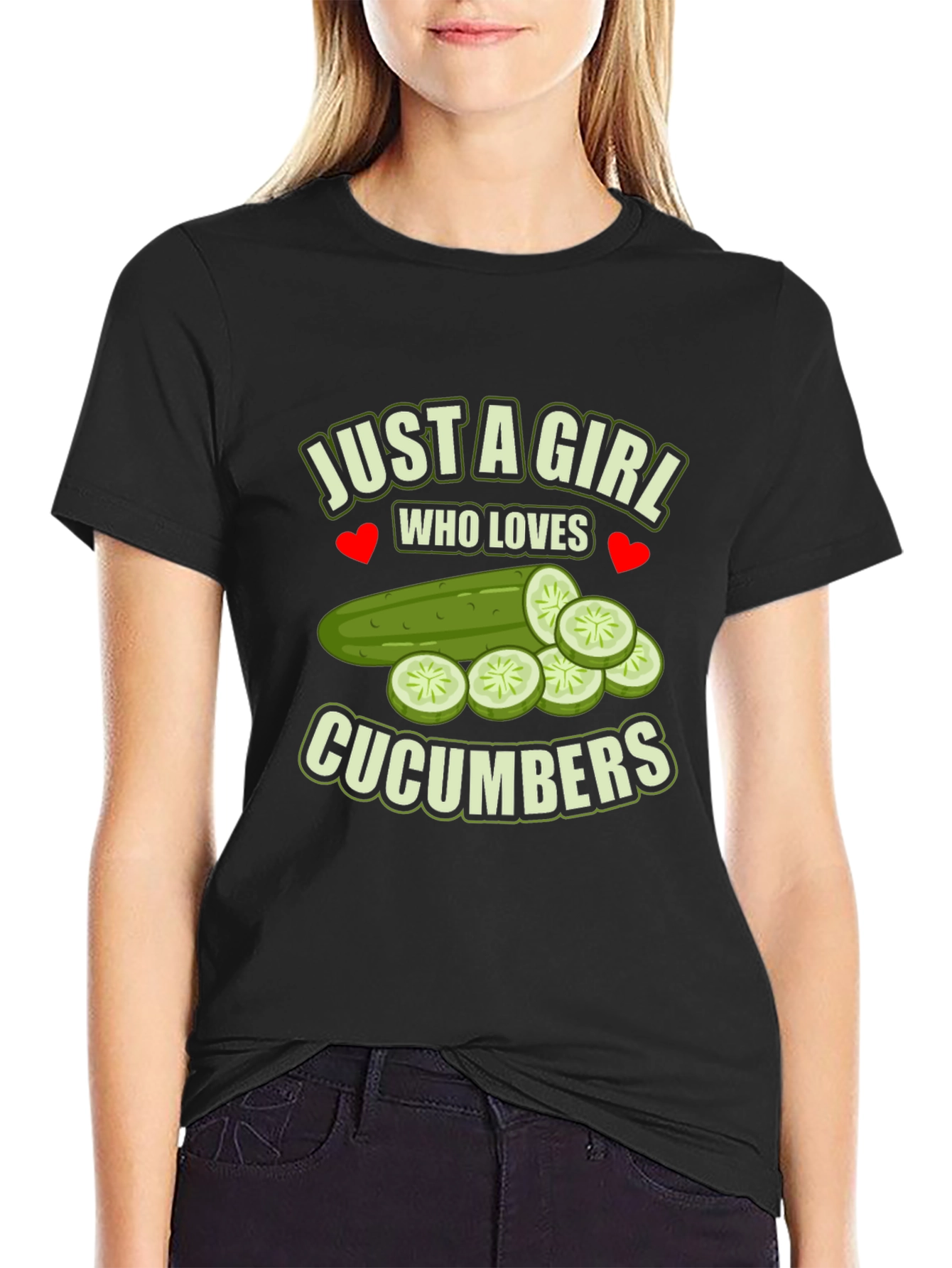 Just a Girl Who Loves Cucumbers T-Shirt