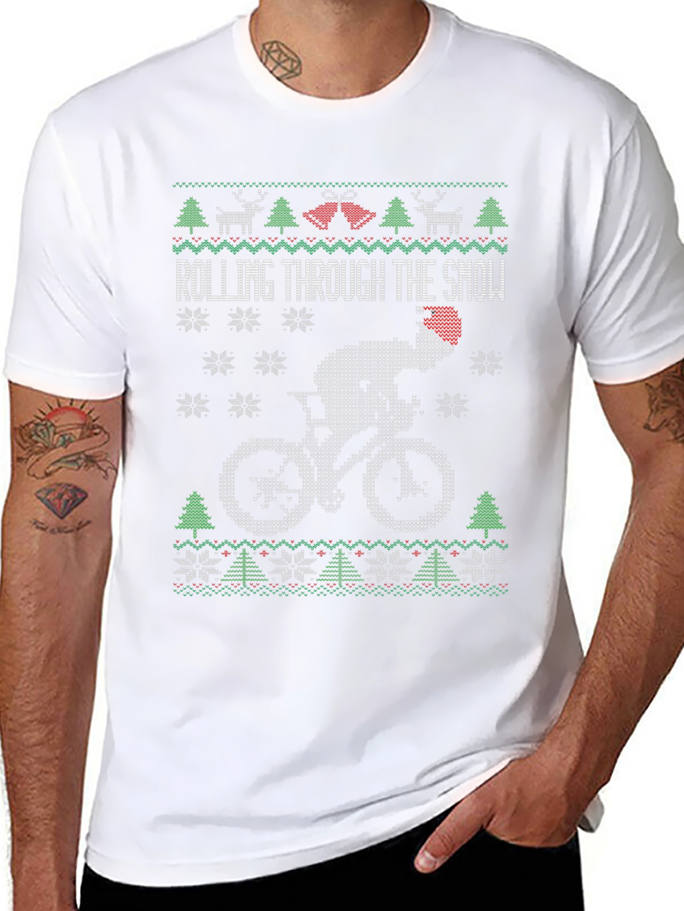 Rolling Through Snow Holiday T-Shirt