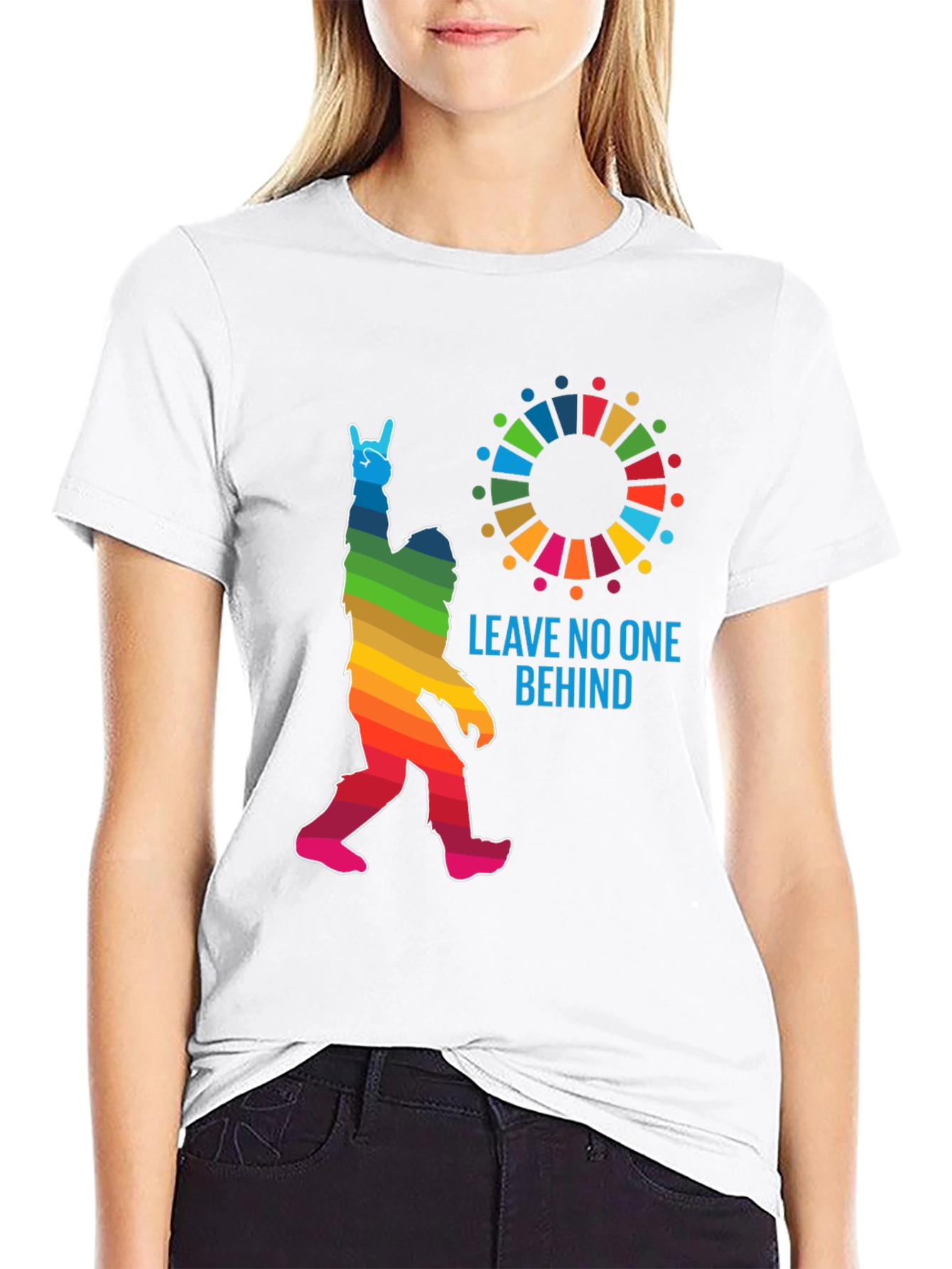 Leave No One Behind Bigfoot Graphic Tee