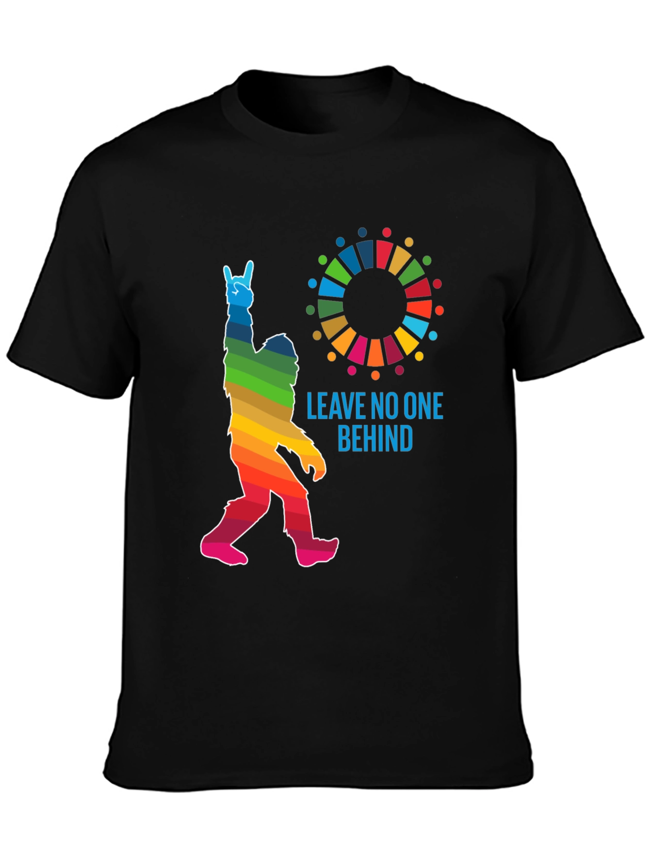 Leave No One Behind Bigfoot Graphic Tee