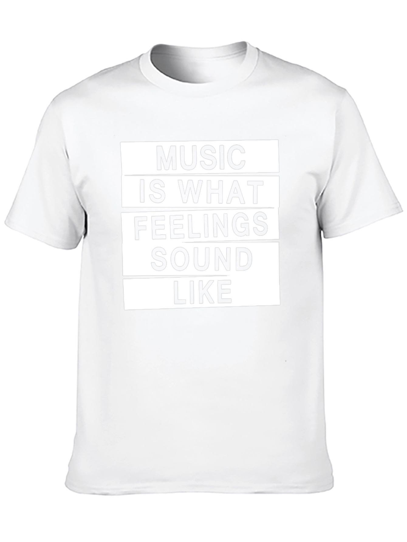 Music is What Feelings Sound Like Graphic T-Shirt