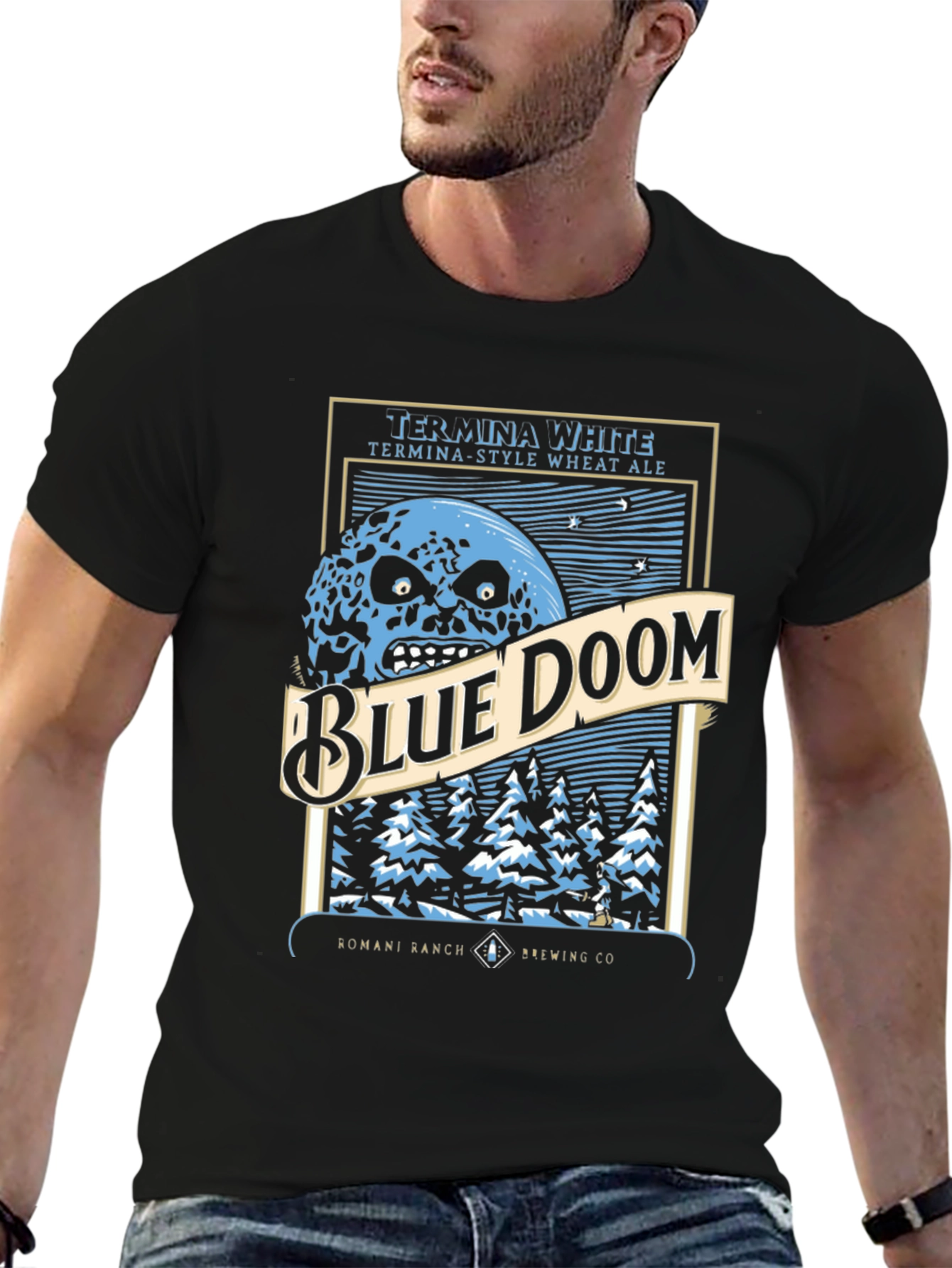 Blue Doom Graphic T-Shirt