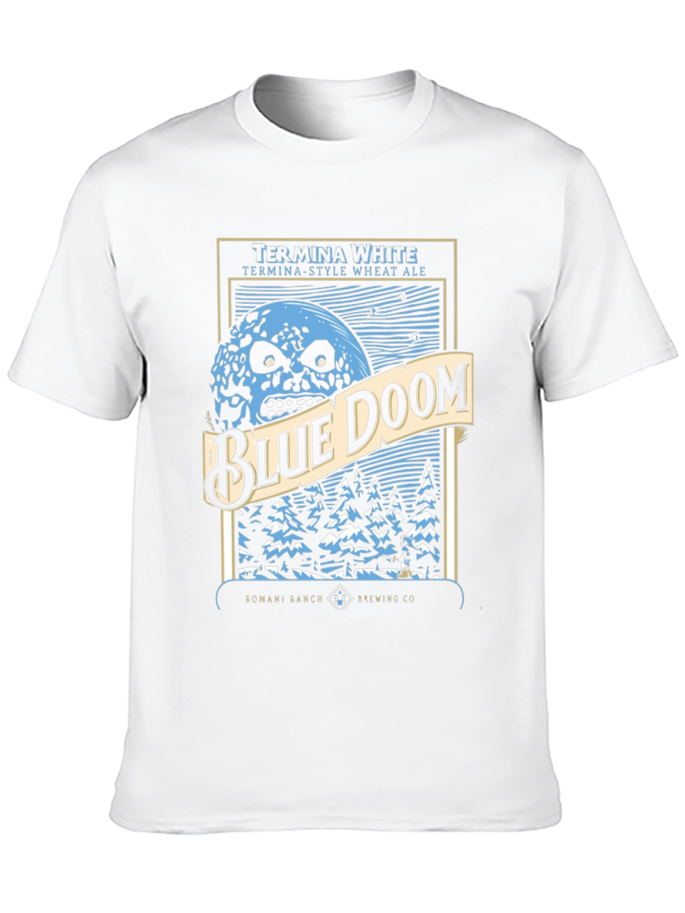 Blue Doom Graphic T-Shirt