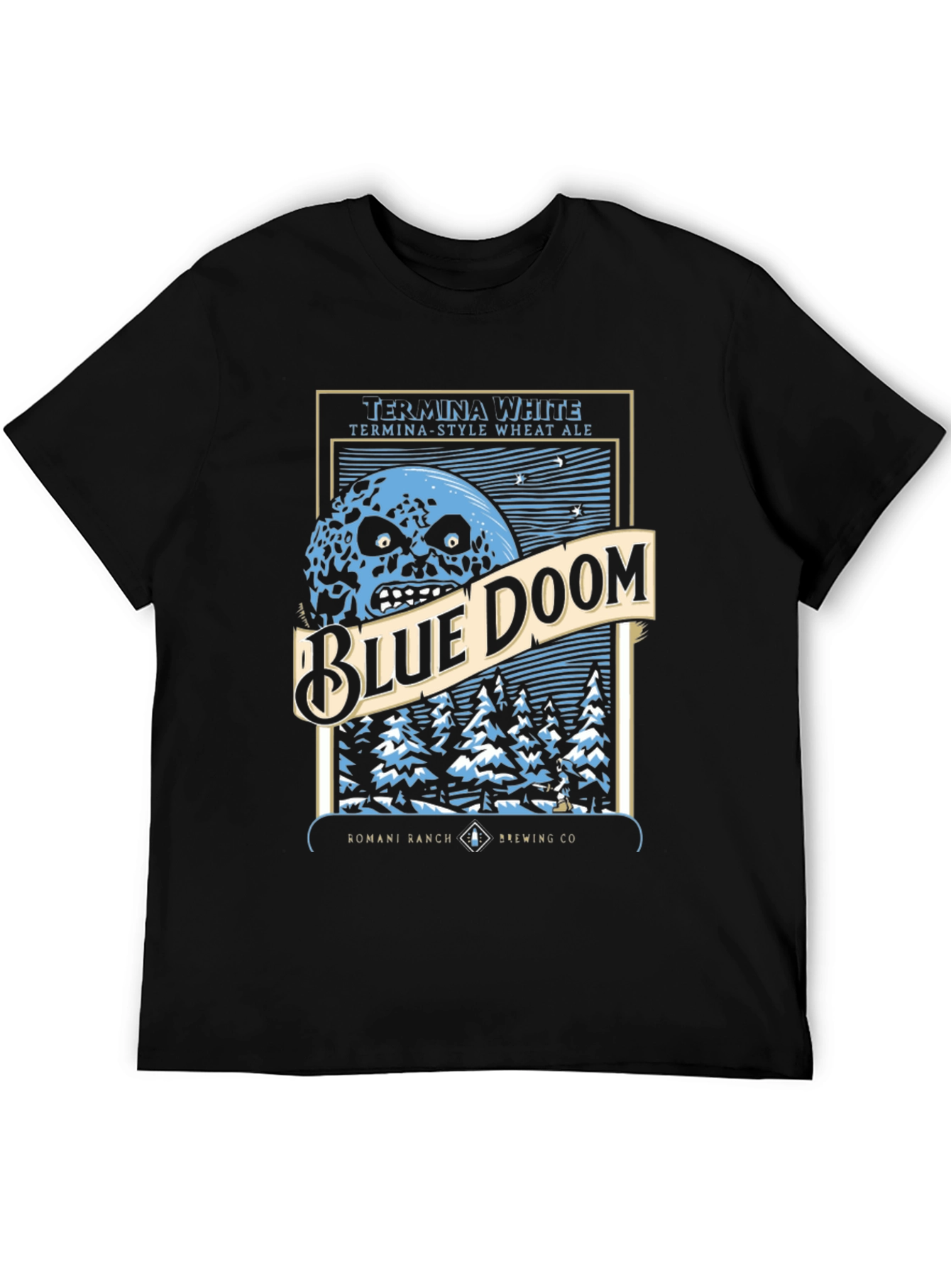 Blue Doom Graphic T-Shirt