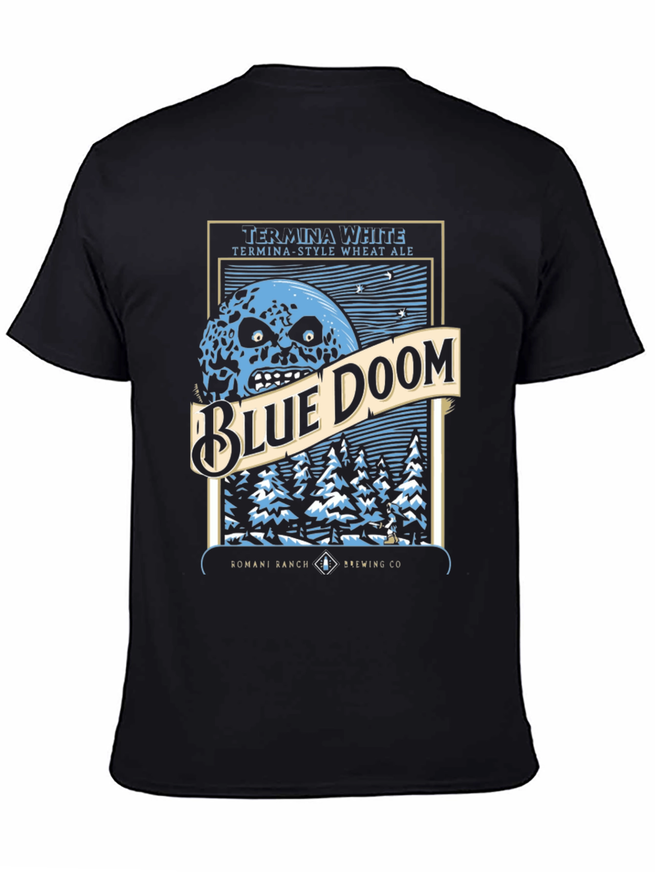 Blue Doom Graphic T-Shirt