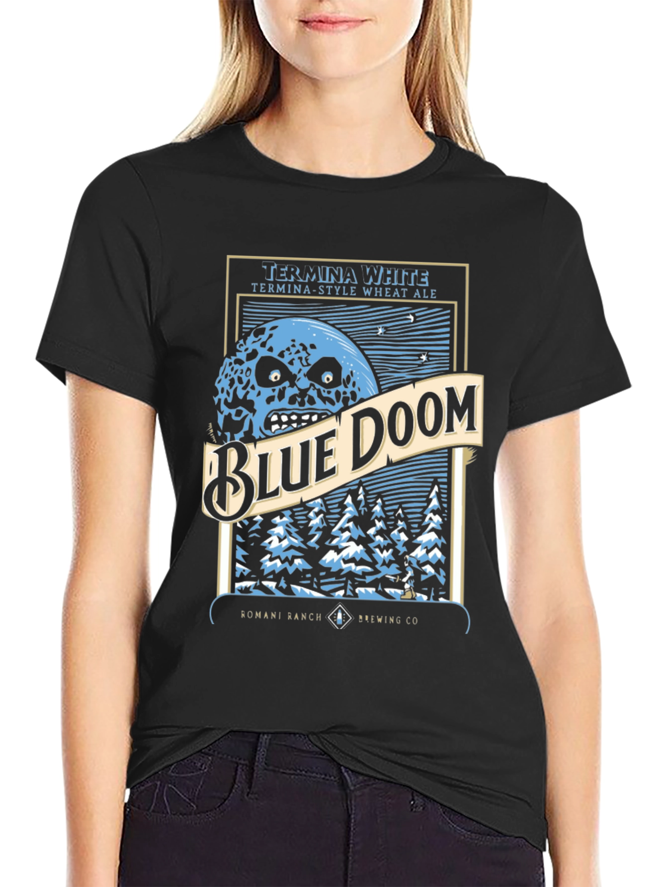 Blue Doom Graphic T-Shirt