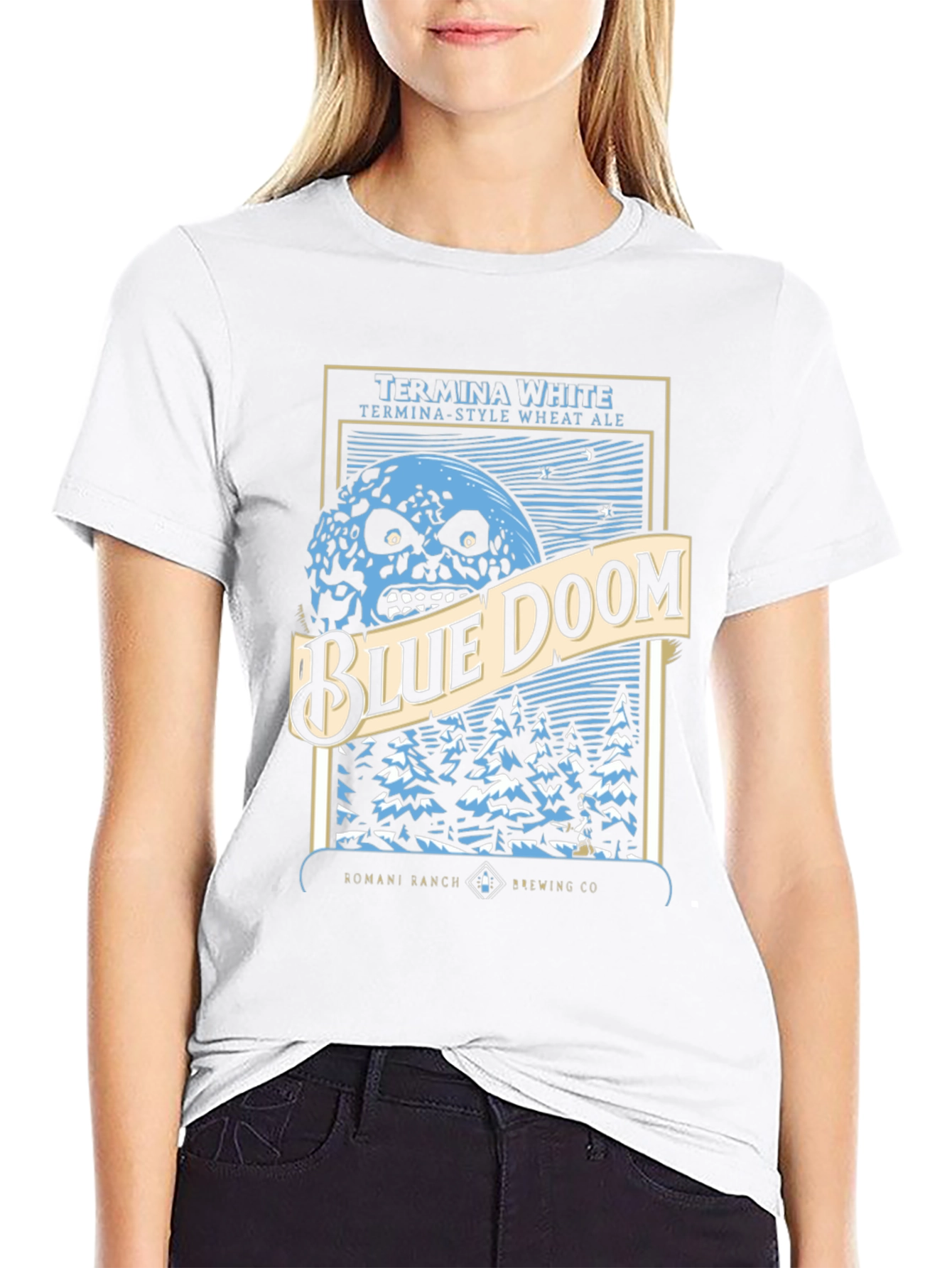 Blue Doom Graphic T-Shirt