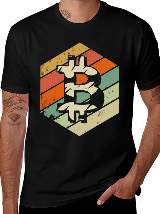 Vintage Bitcoin T-Shirt - Retro Crypto Tee