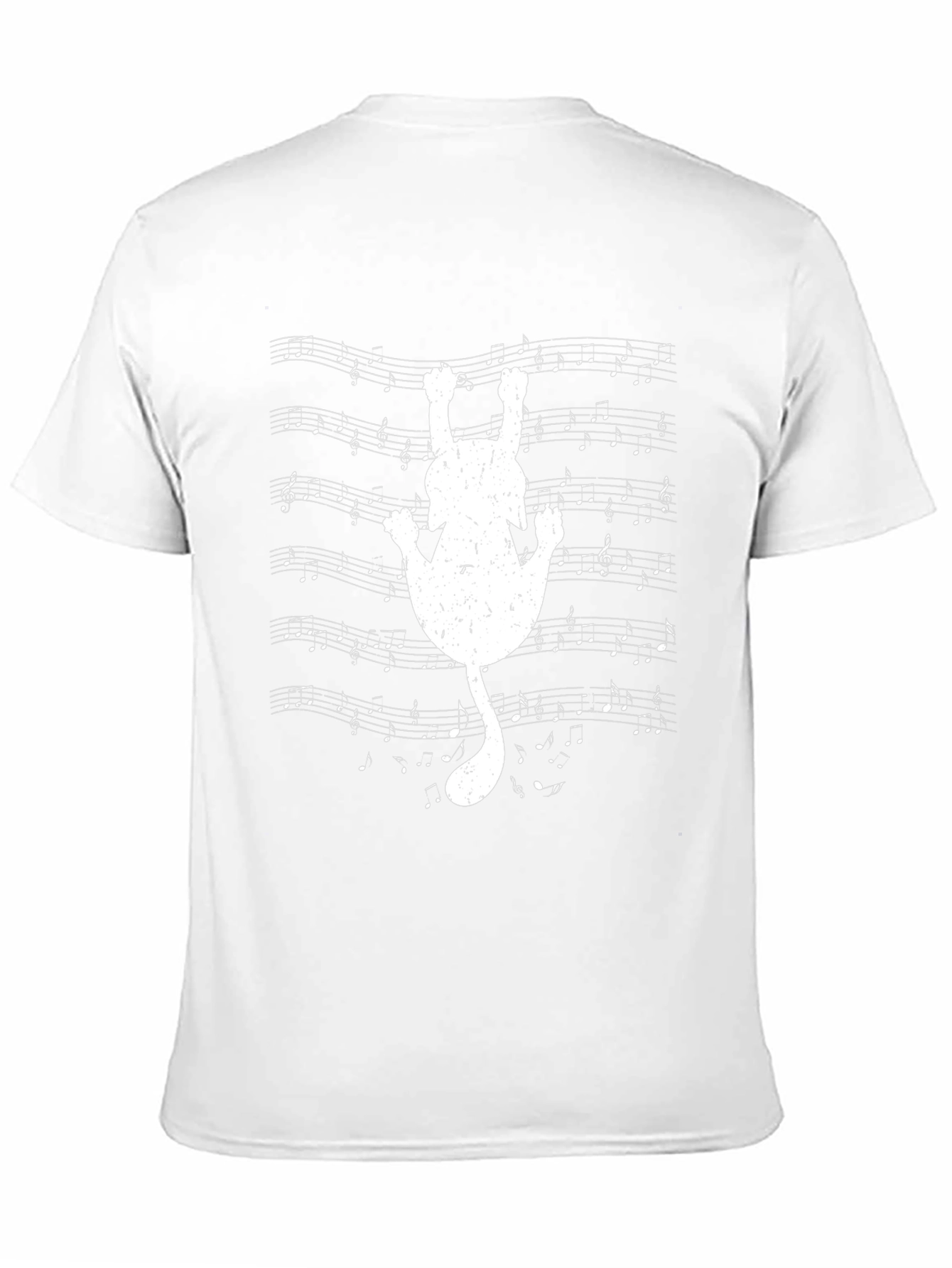 Musical Cat Tee - Black Cotton T-Shirt