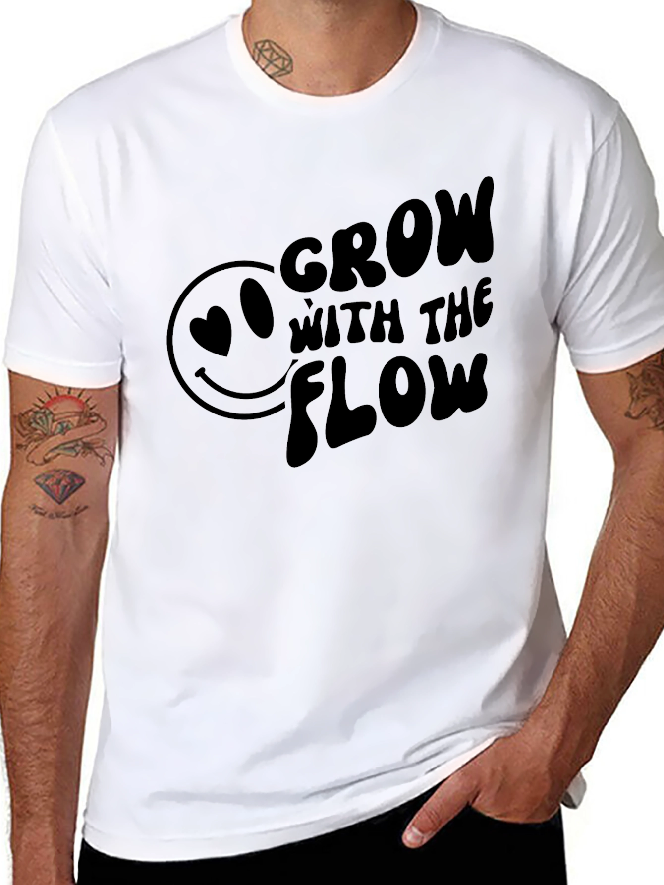 Grow With The Flow Graphic Tee - Black