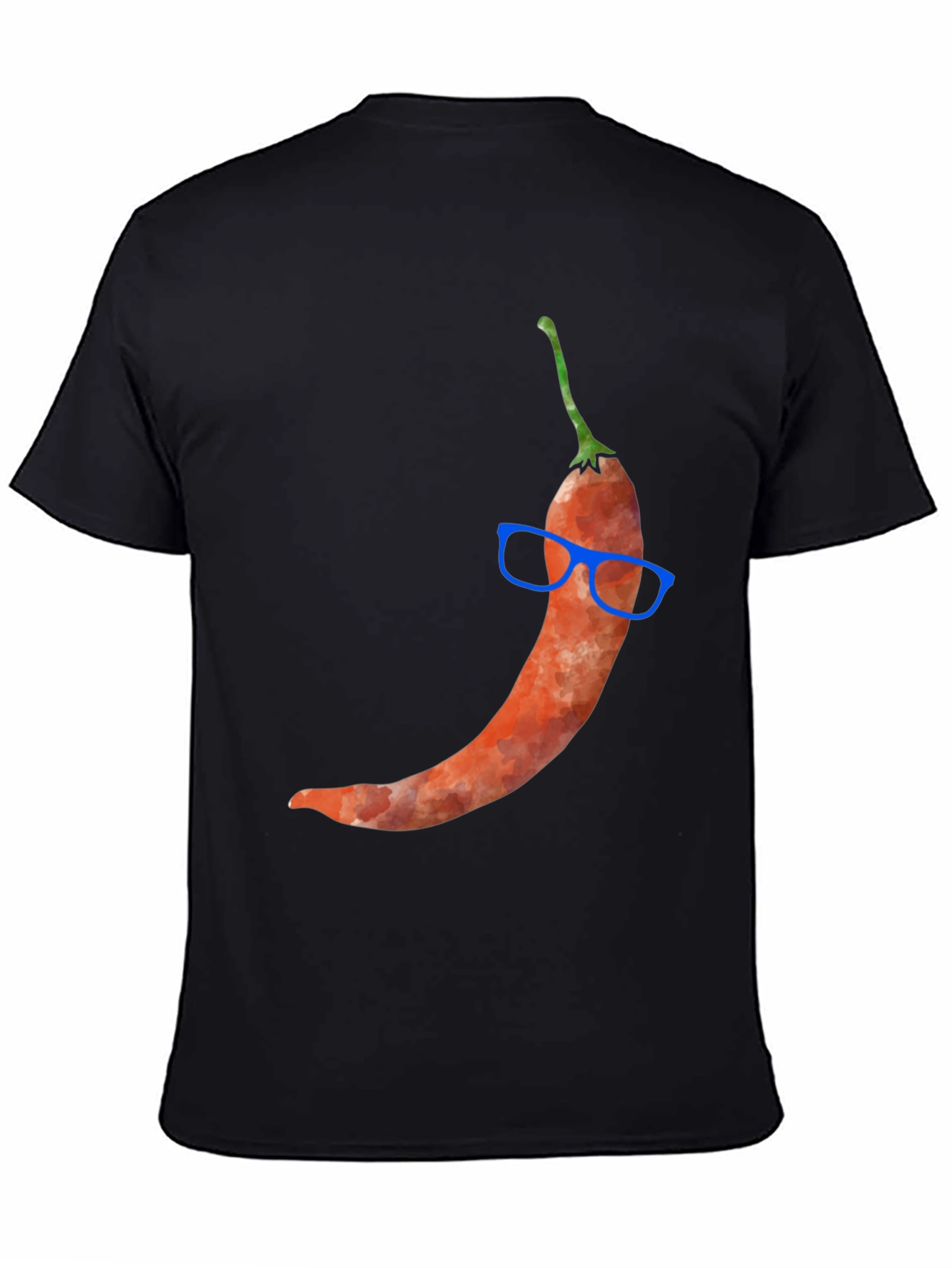 Chili Pepper with Glasses Graphic Tee - Quirky Style