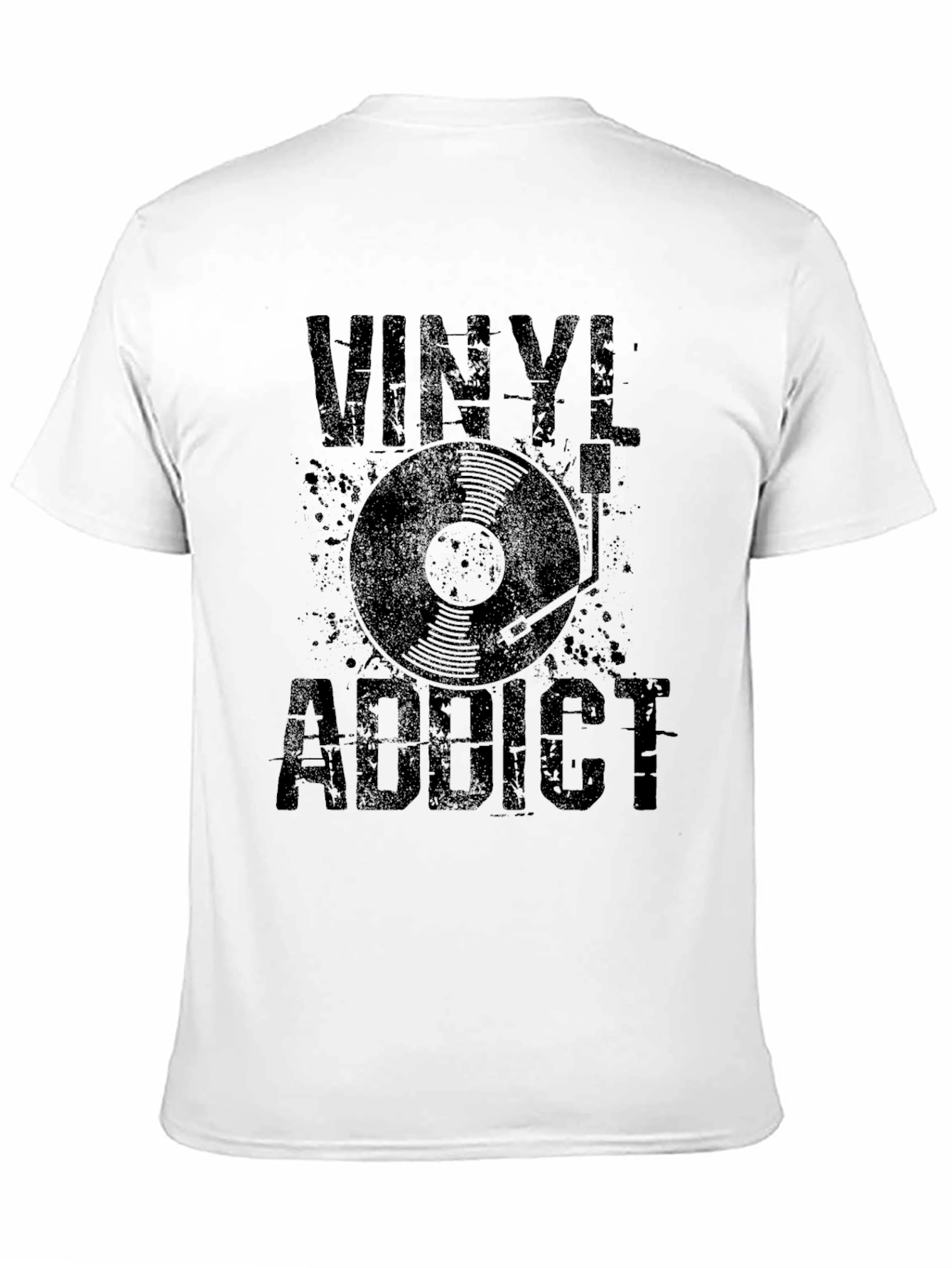 Vinyl Addict Graphic Tee - Music Lover T-Shirt