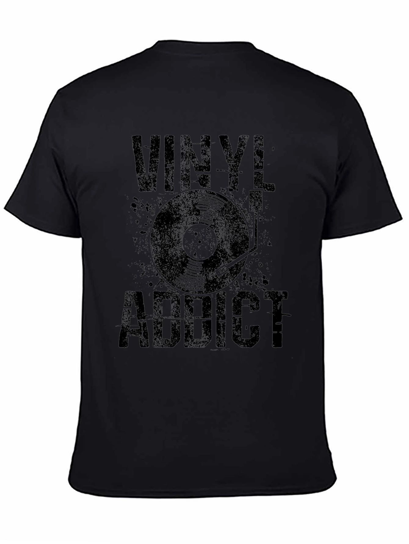 Vinyl Addict Graphic Tee - Music Lover T-Shirt