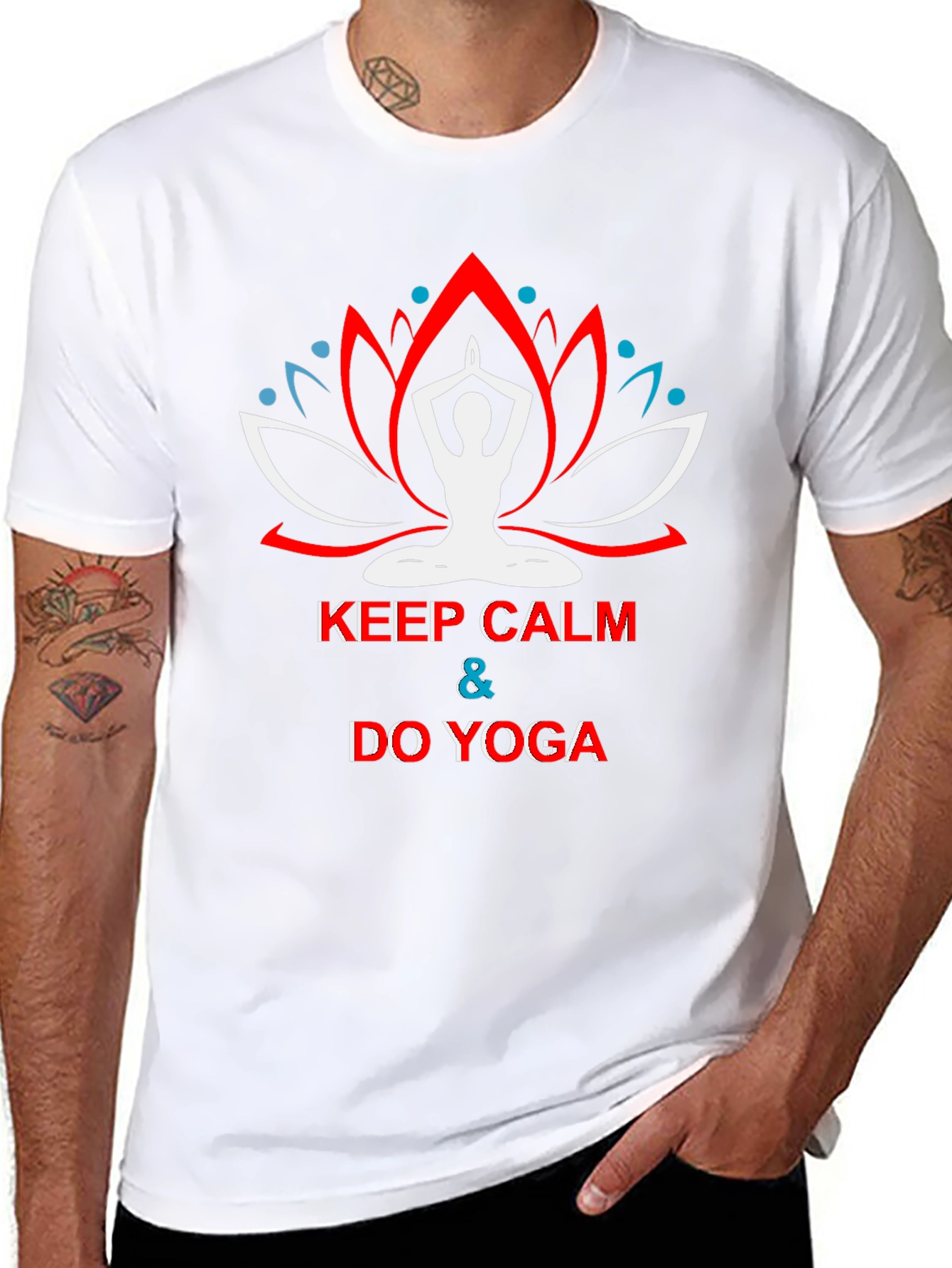 Keep Calm Do Yoga Black T-Shirt