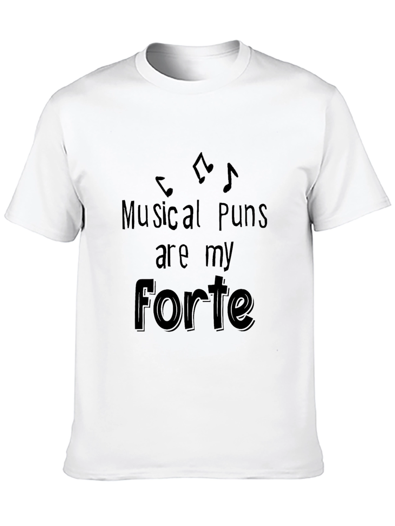 Musical Puns Forte Graphic T-Shirt