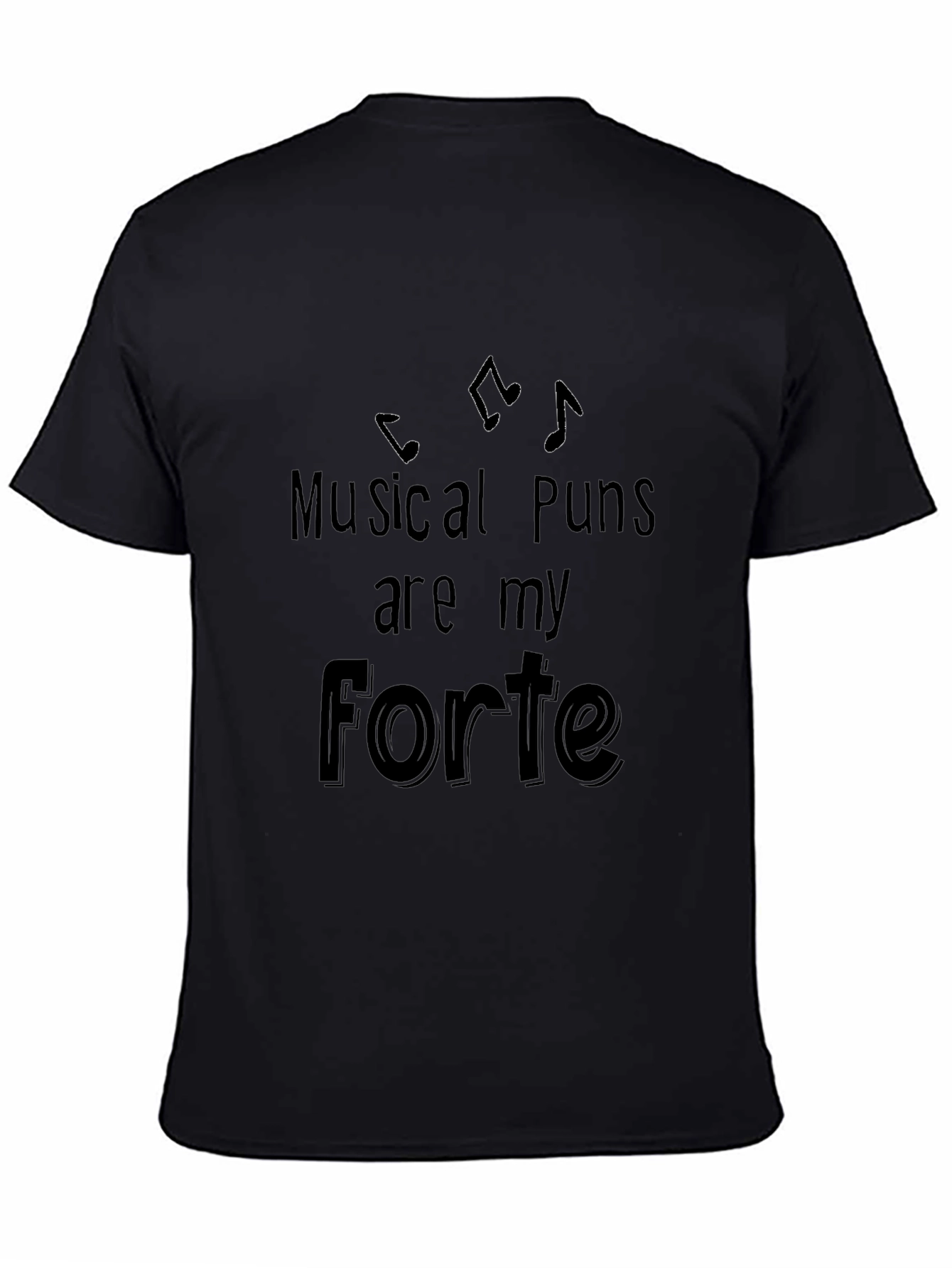 Musical Puns Forte Graphic T-Shirt