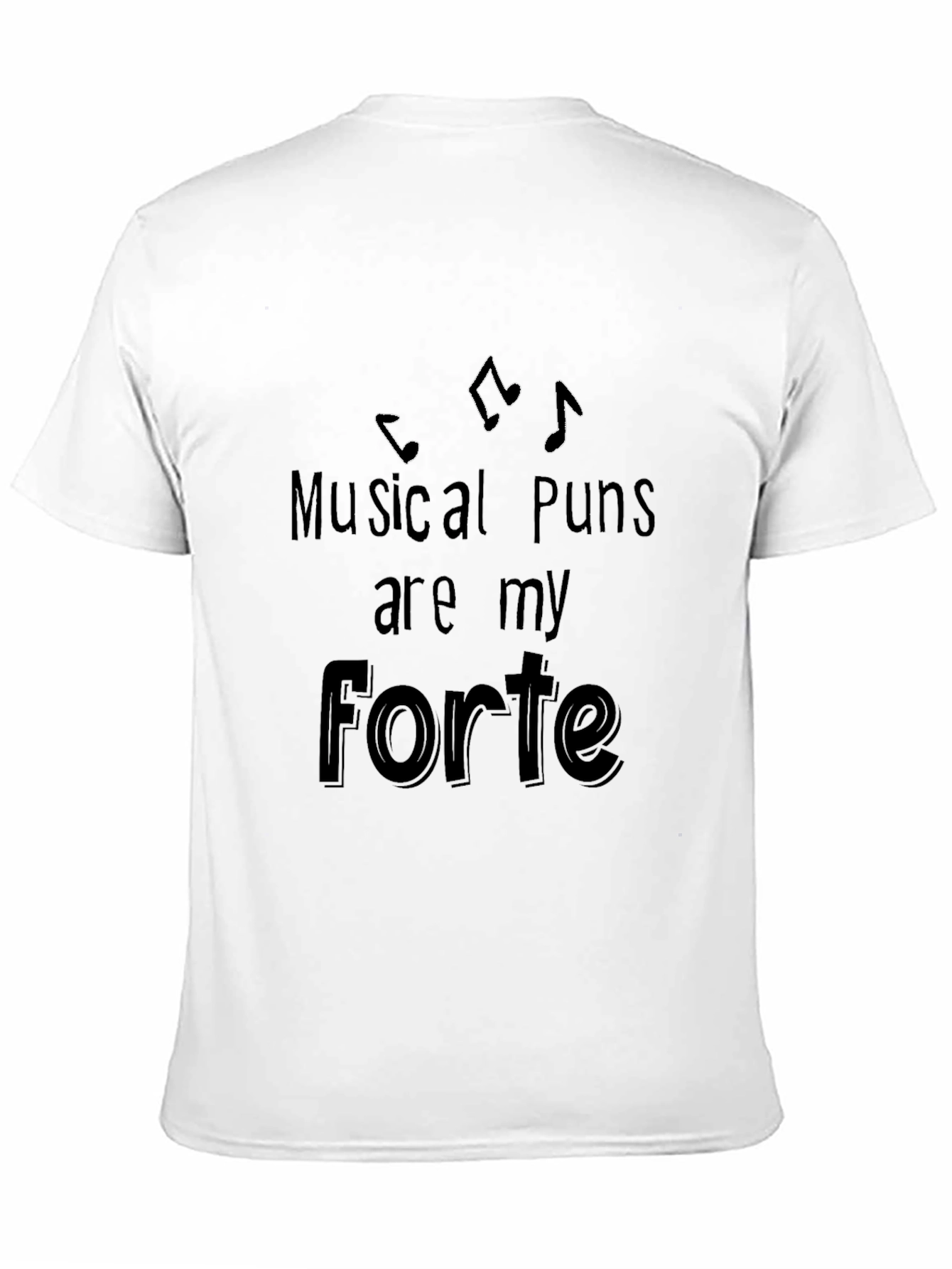 Musical Puns Forte Graphic T-Shirt