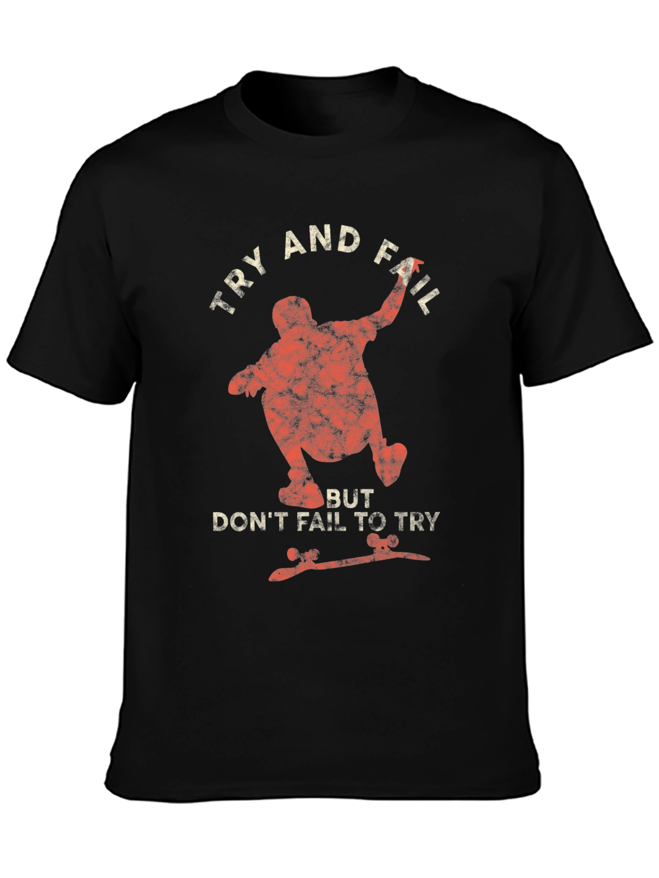 Try and Fail Skateboarder Graphic T-Shirt