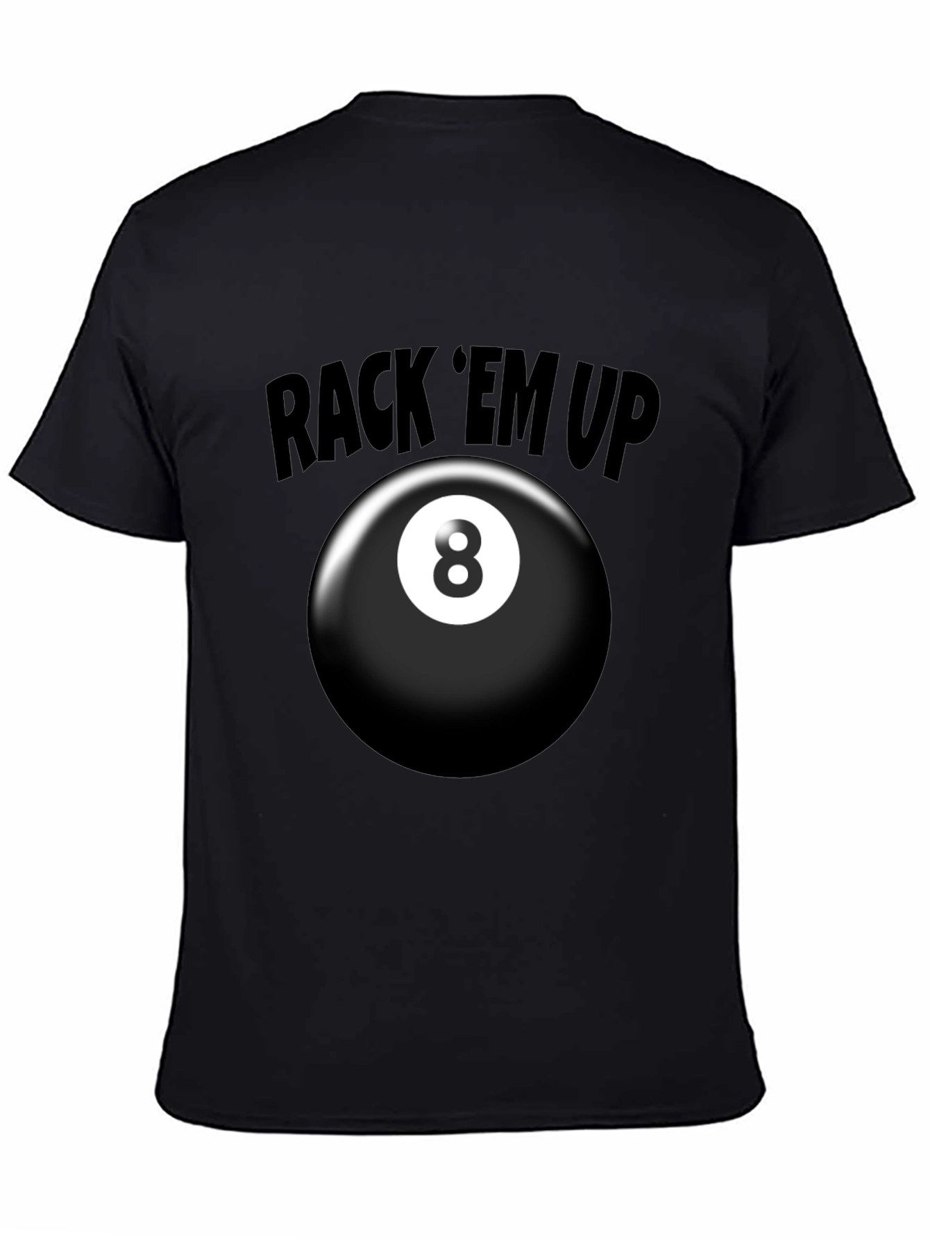 Rack Em Up 8 Ball Graphic T-Shirt